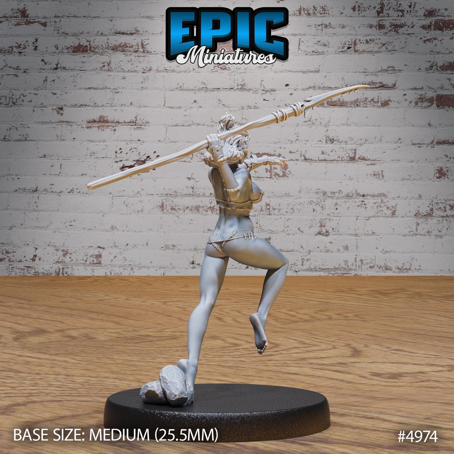 Orc Fisher Female (Medium) | Premium DnD Miniatures | High Quality Resin | D&D RPG