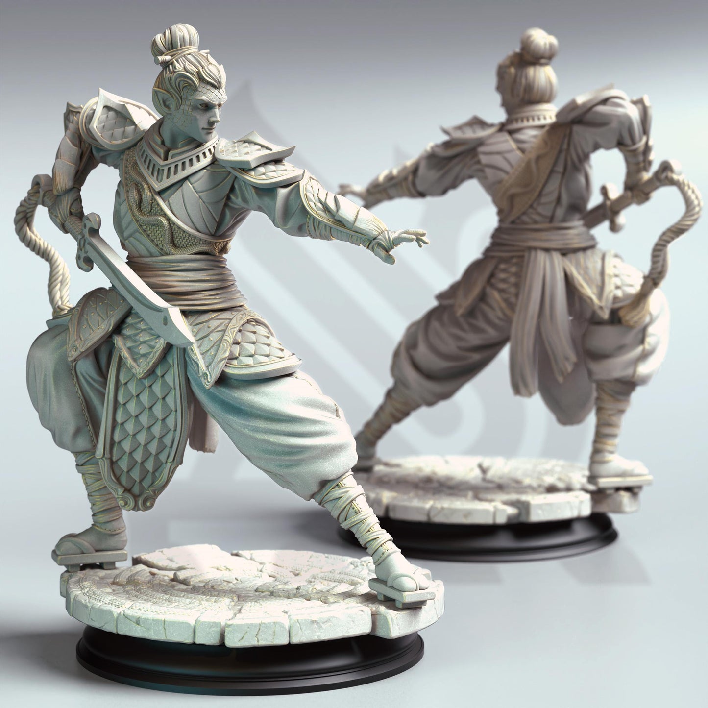 Jin Shi - Serpentfolk Commander (Medium) | DM Stash | 32mm Scale | Premium DnD Miniature High Quality Resin