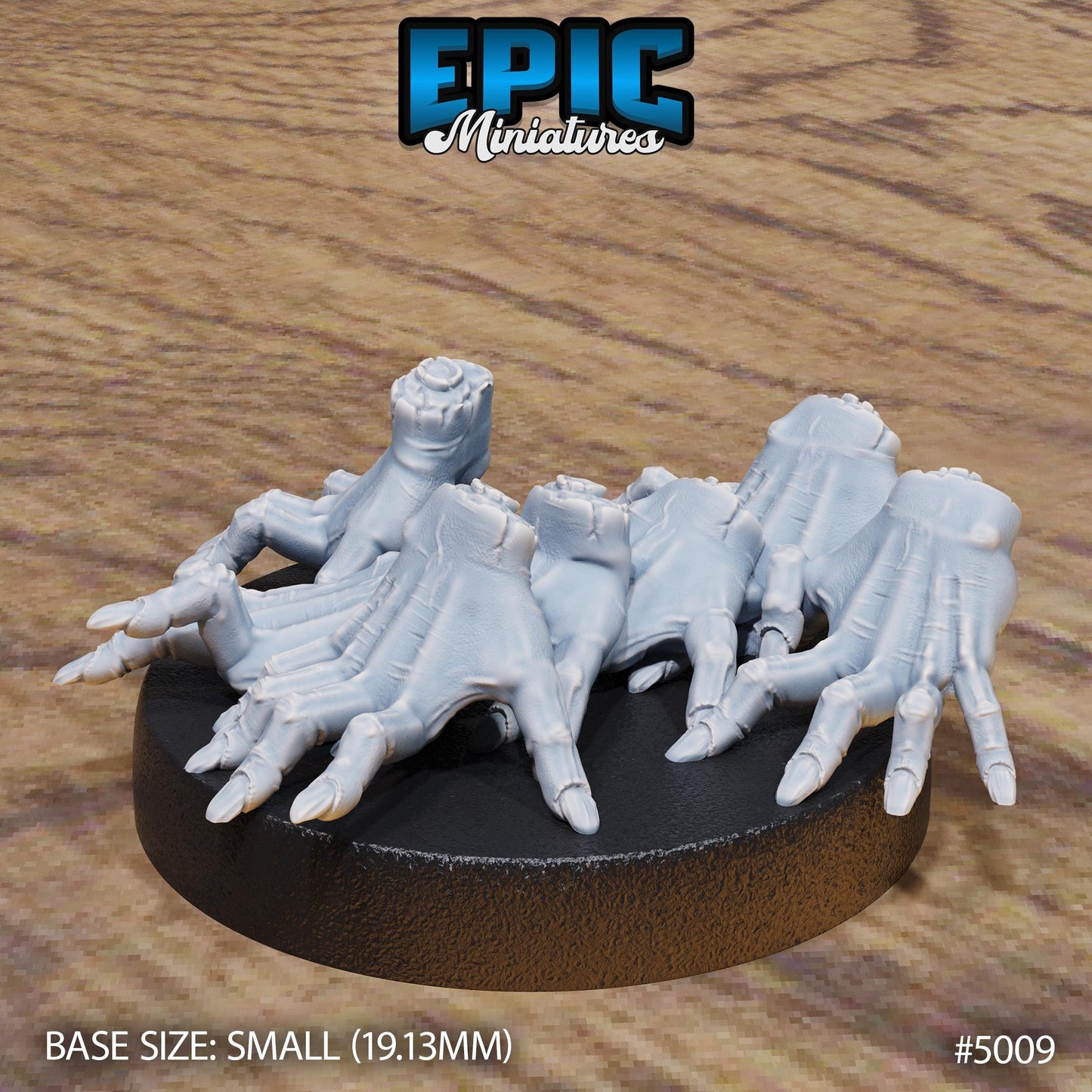 Crawling Hand Swarms | Premium DnD Miniatures High Quality Resin | Fantasy, Medium, Small, Creepy, Hands, Fingers, Thing, Swarm, Enemy