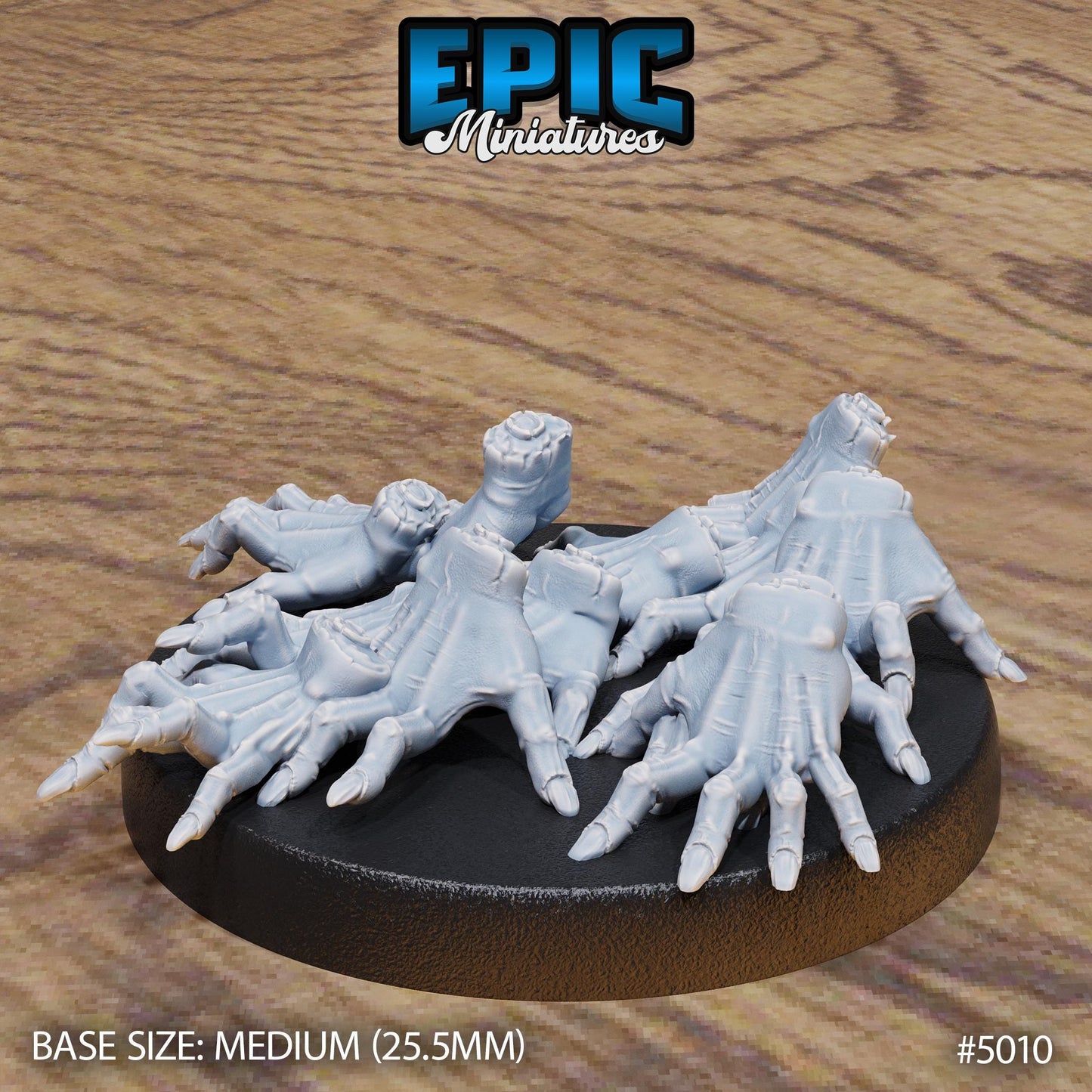 Crawling Hand Swarms | Premium DnD Miniatures High Quality Resin | Fantasy, Medium, Small, Creepy, Hands, Fingers, Thing, Swarm, Enemy