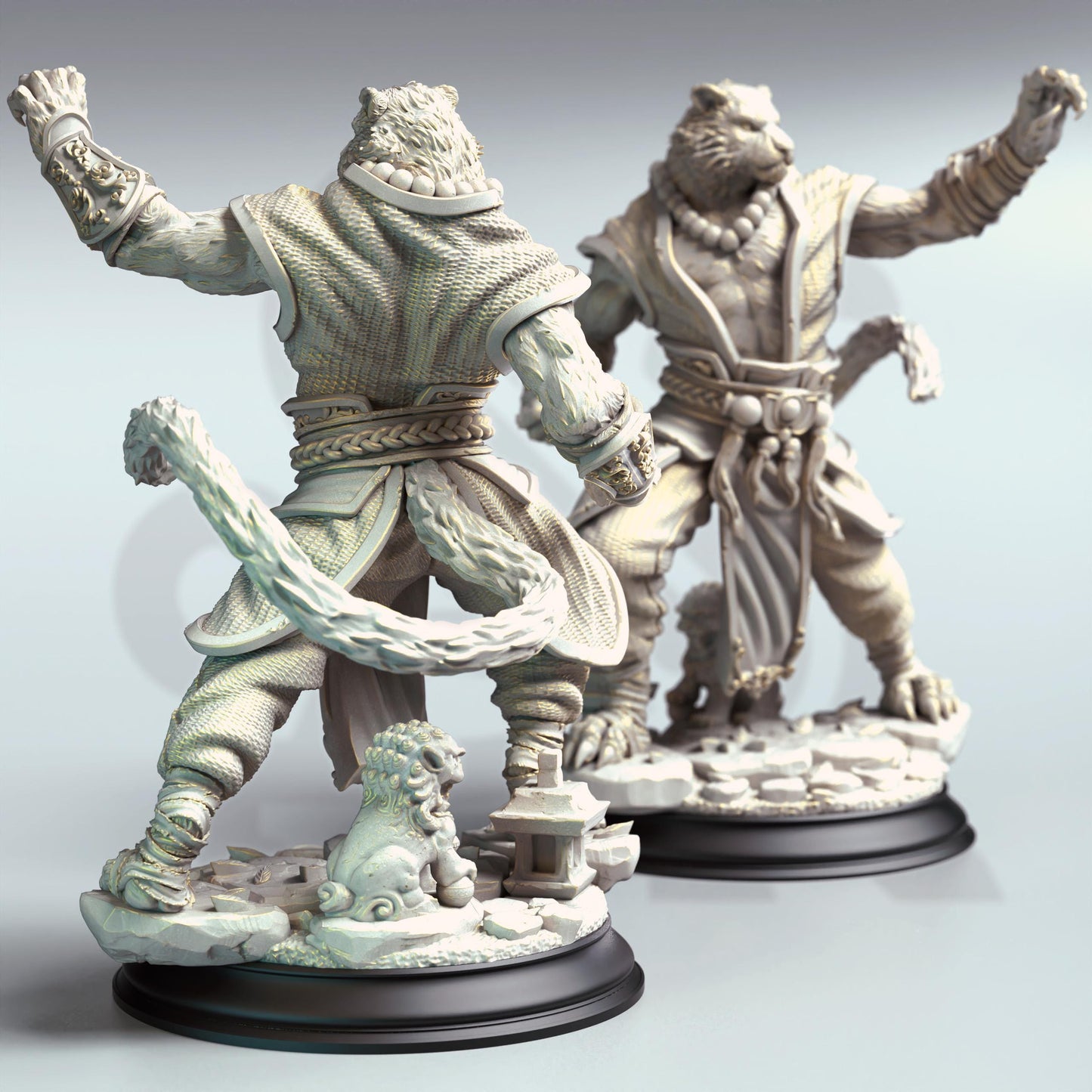Raiko - Tiger Monk (Medium) | DM Stash | 32mm Scale | Premium DnD Miniature High Quality Resin