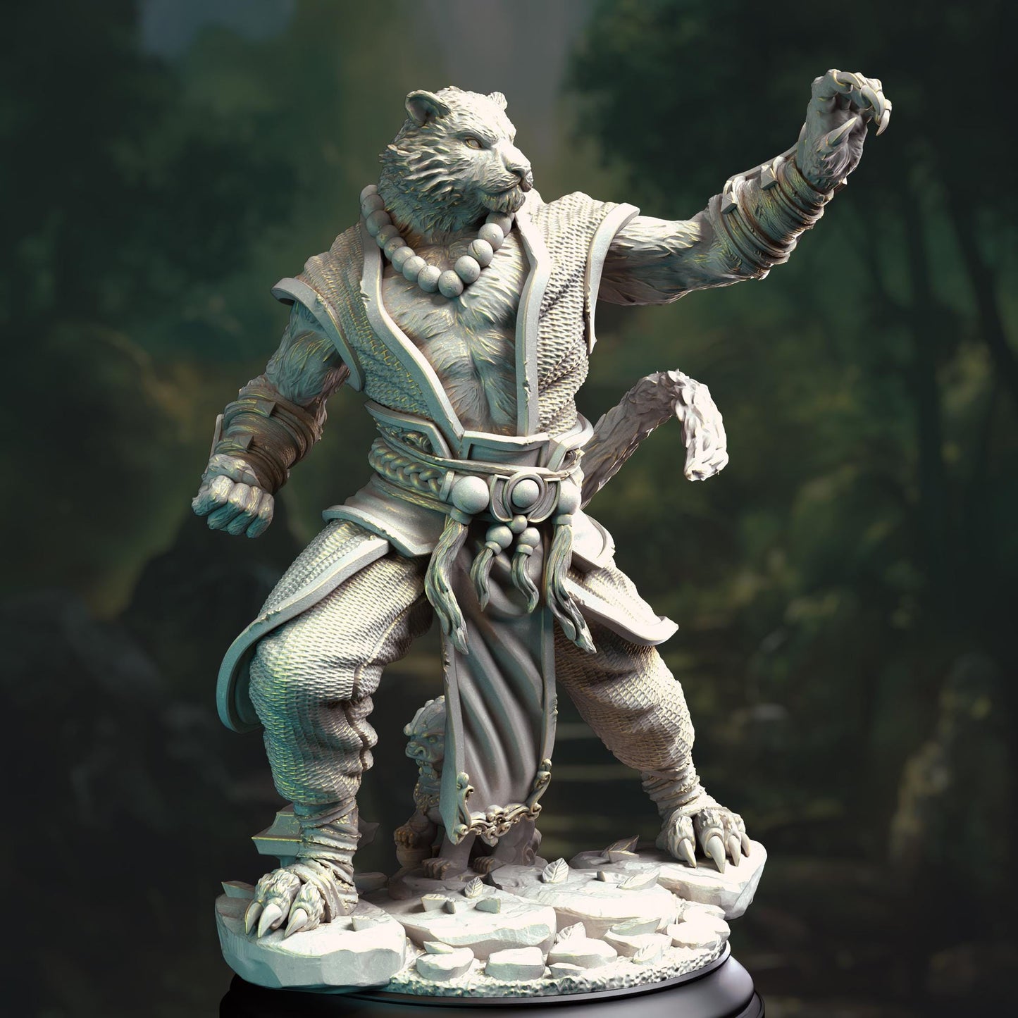 Raiko - Tiger Monk (Medium) | DM Stash | 32mm Scale | Premium DnD Miniature High Quality Resin