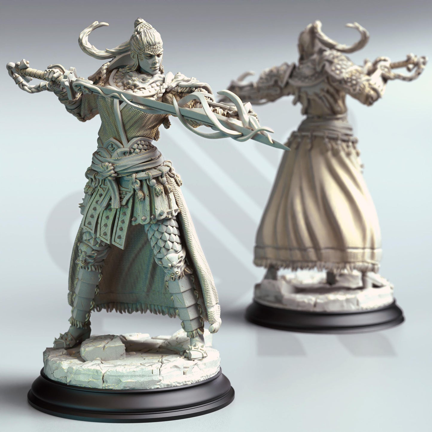 Saori - Serpentfolk Spellsword (Medium) | DM Stash | 32mm Scale | Premium DnD Miniature High Quality Resin