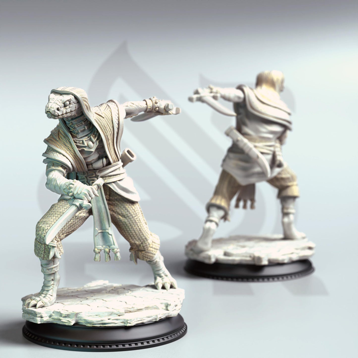 Shyasara - Snakemen Cultists (Medium) |DM Stash| 32mm Scale | Premium DnD Miniature High Quality Resin | Yuan-ti, Cultist, Sorcerer, Serpent