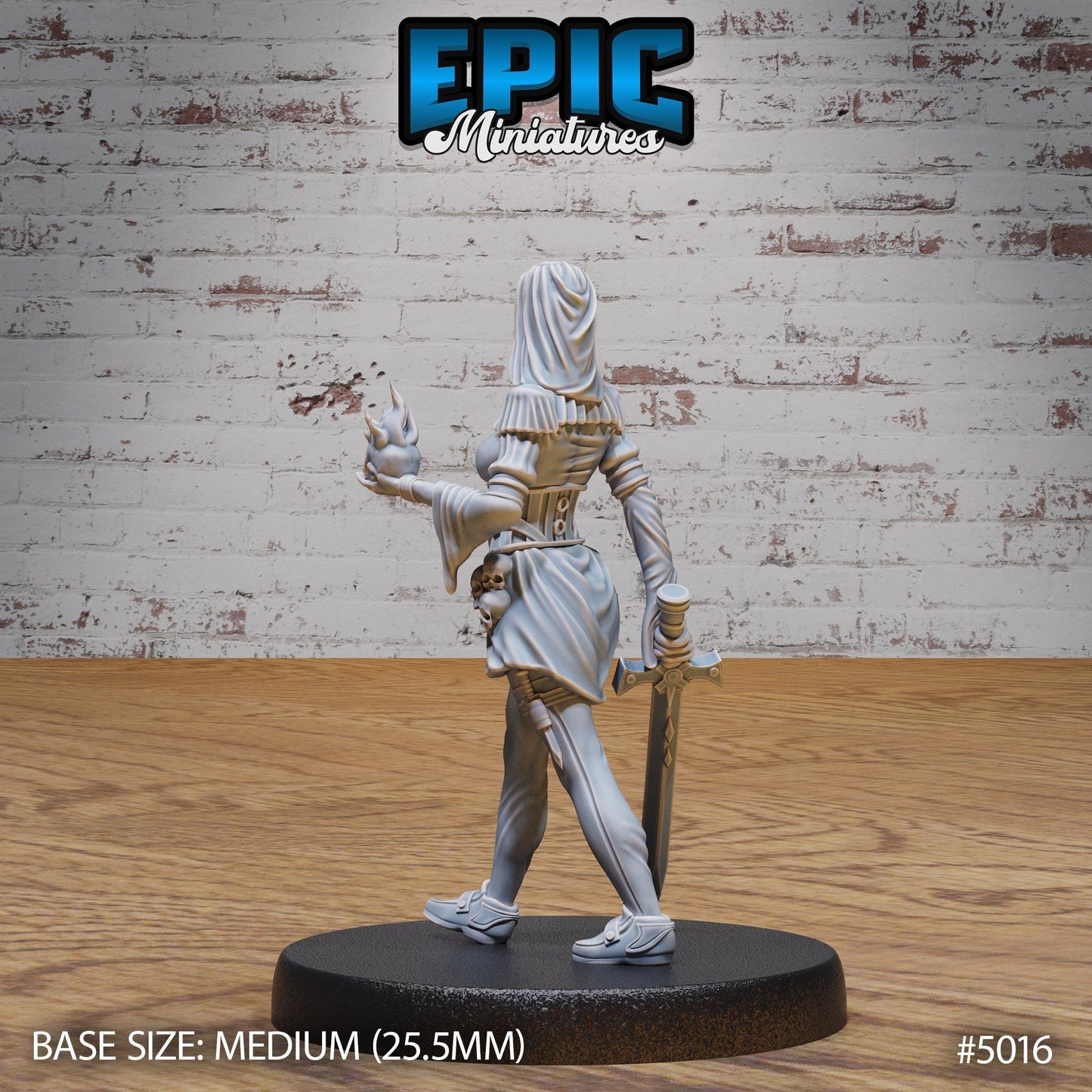 Dark Nun (Medium) | Premium DnD Miniatures | High Quality Resin | D&D RPG