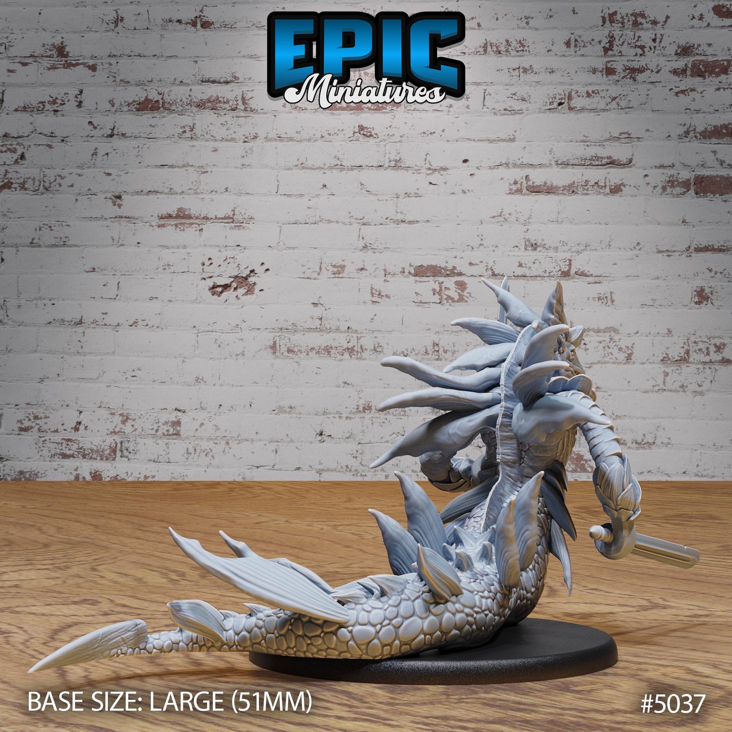 Wastrilith Water Demon (Large) | Premium DnD Miniatures | High Quality Resin | D&D RPG