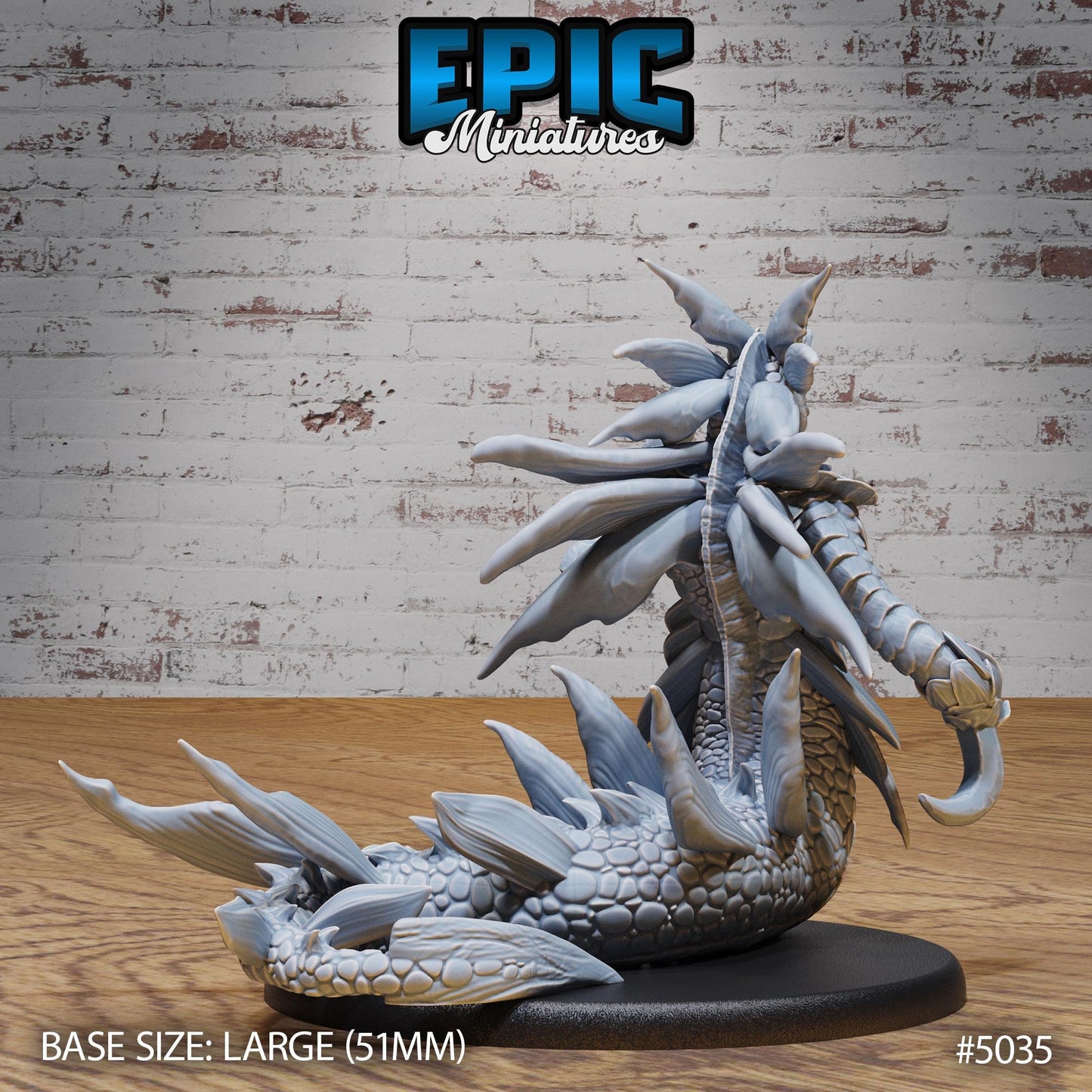 Wastrilith Water Demon (Large) | Premium DnD Miniatures | High Quality Resin | D&D RPG