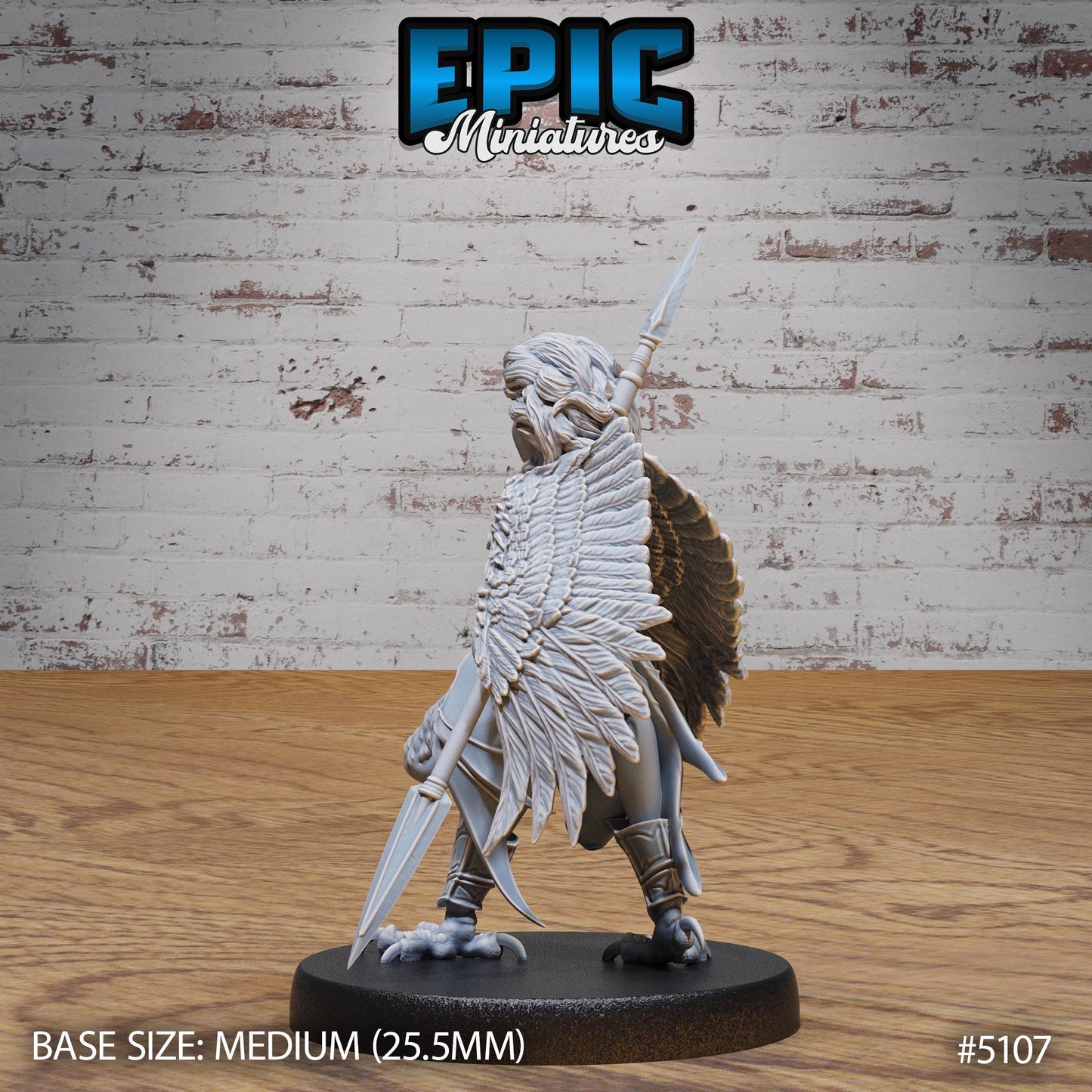 Captured Harpy (Medium) | Premium DnD Miniatures | High Quality Resin | D&D RPG
