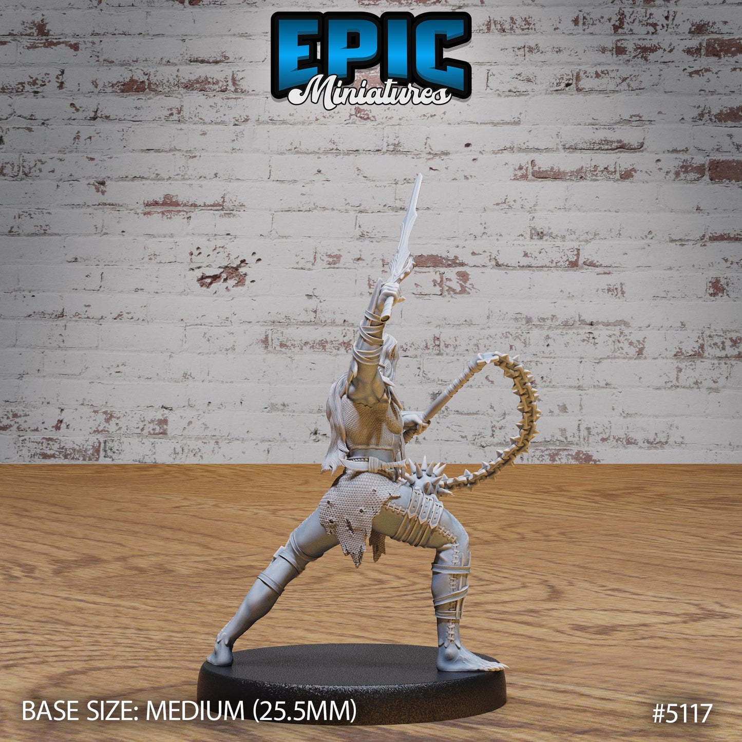 Half-Drow Slave Master (Medium) | Premium DnD Miniatures | High Quality Resin | D&D RPG