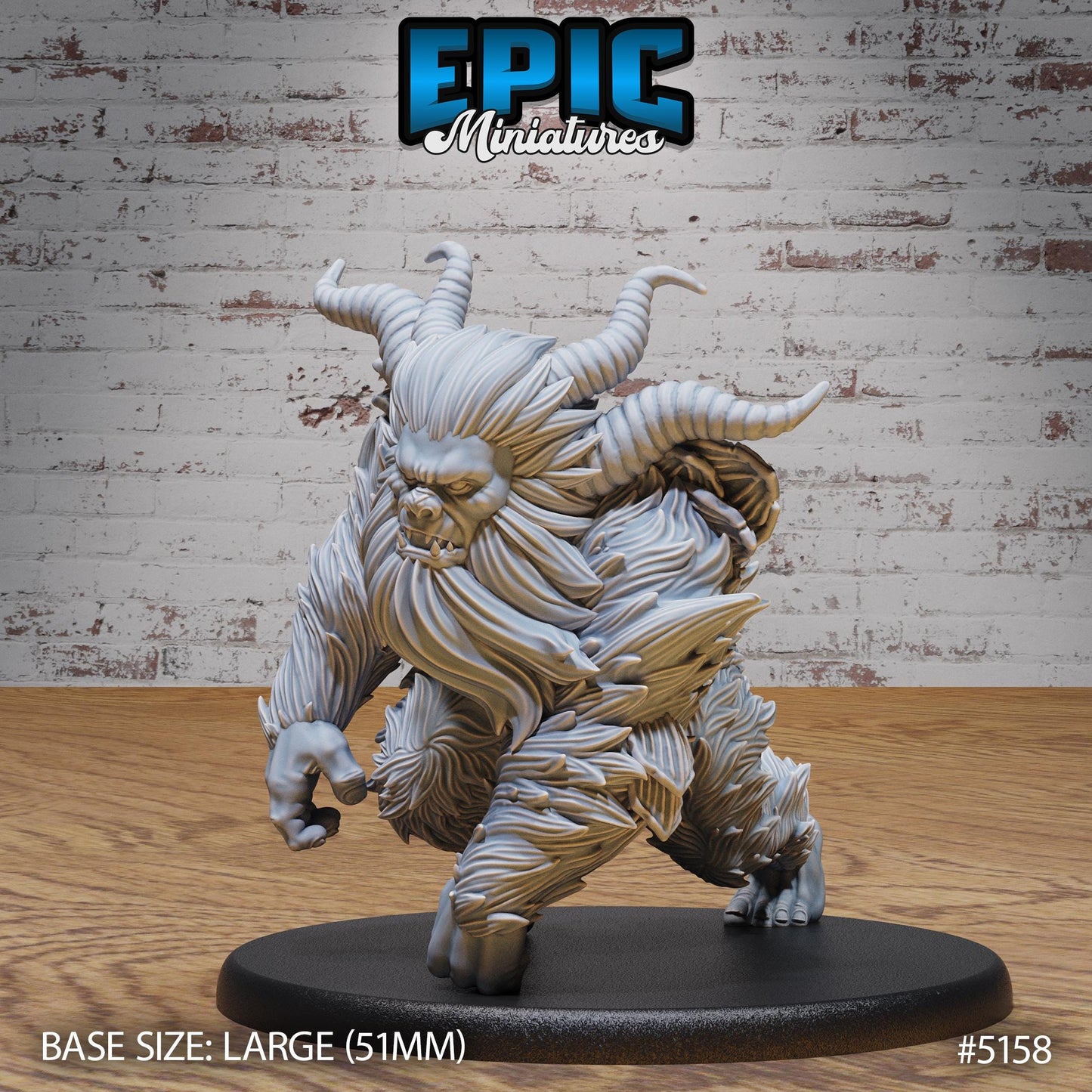 Old Yeti (Large) | Premium DnD Miniatures | High Quality Resin | D&D RPG