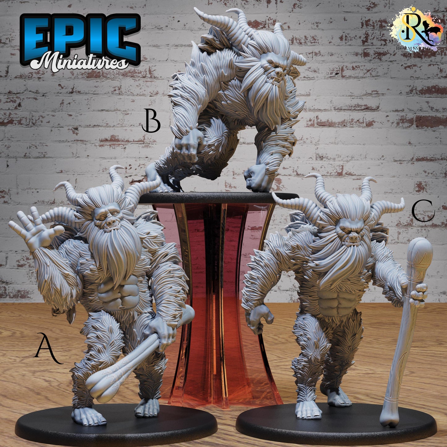 Old Yeti (Large) | Premium DnD Miniatures | High Quality Resin | D&D RPG