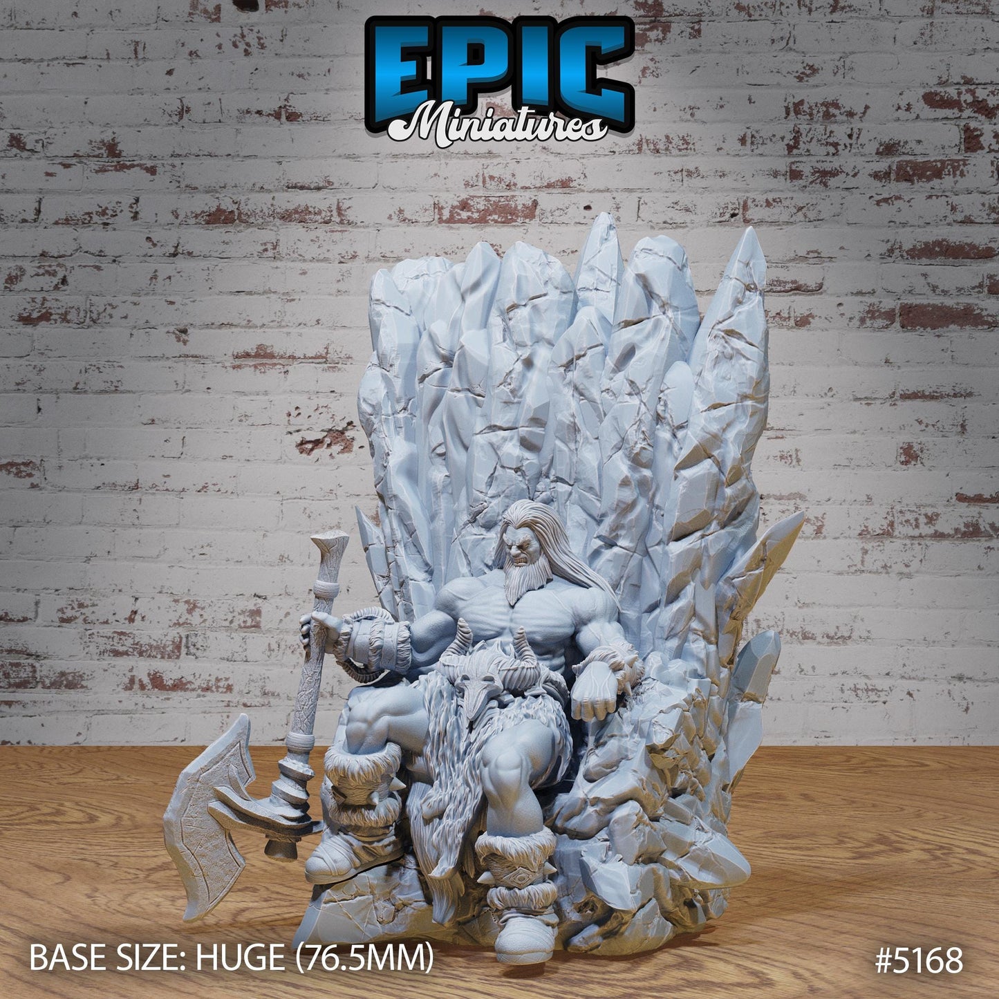 Jotun Frost Giant (Huge) | Premium DnD Miniatures | High Quality Resin | D&D RPG