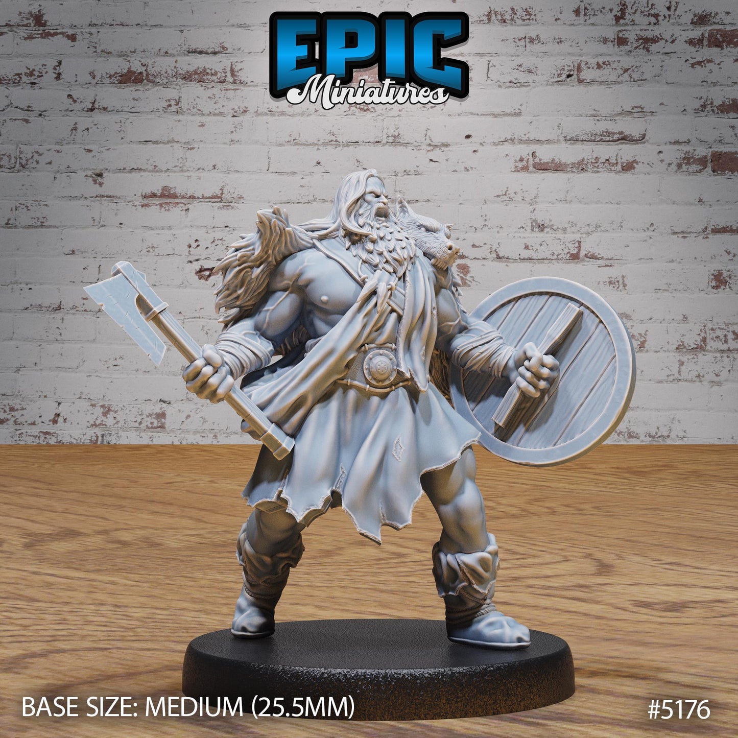 Berserker Viking (Medium) | Premium DnD Miniatures | High Quality Resin | D&D RPG