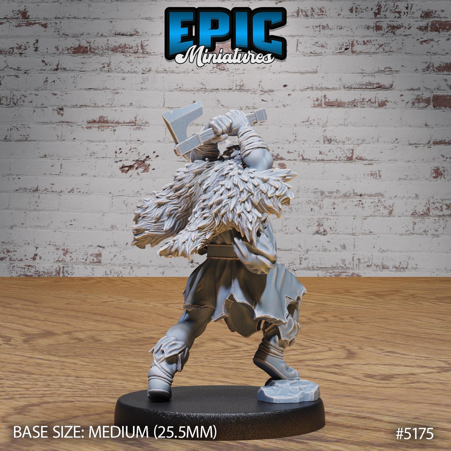 Berserker Viking (Medium) | Premium DnD Miniatures | High Quality Resin | D&D RPG
