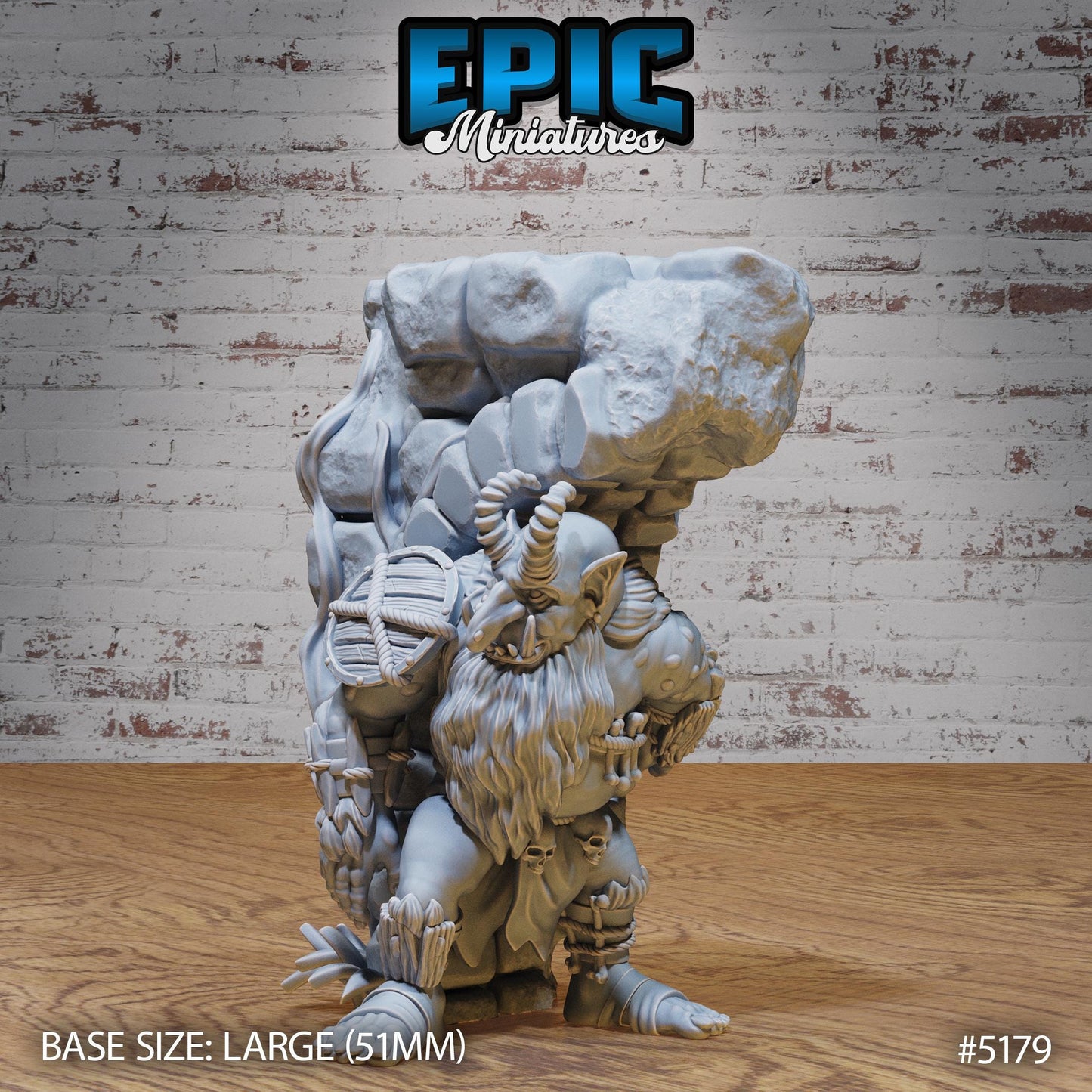 Bridge Troll (Large) | Premium DnD Miniatures | High Quality Resin | D&D RPG