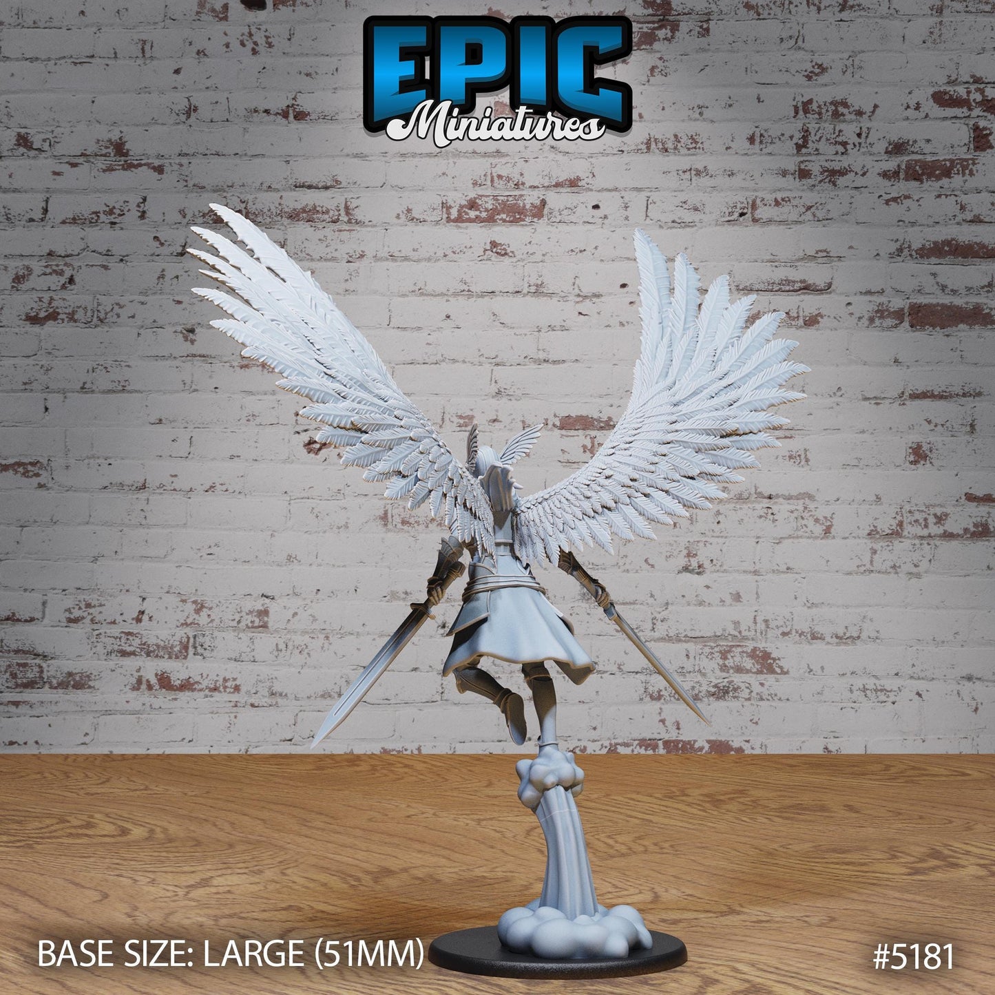 Valkyrie (Large) | Premium DnD Miniatures | High Quality Resin | D&D RPG
