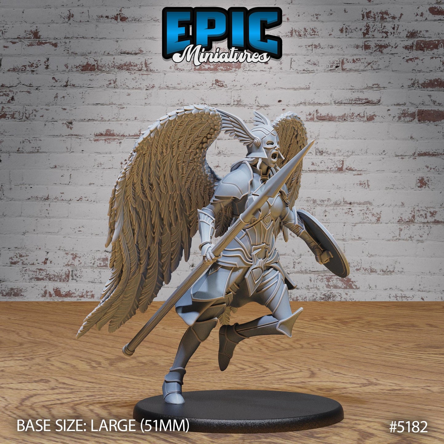 Valkyrie (Large) | Premium DnD Miniatures | High Quality Resin | D&D RPG