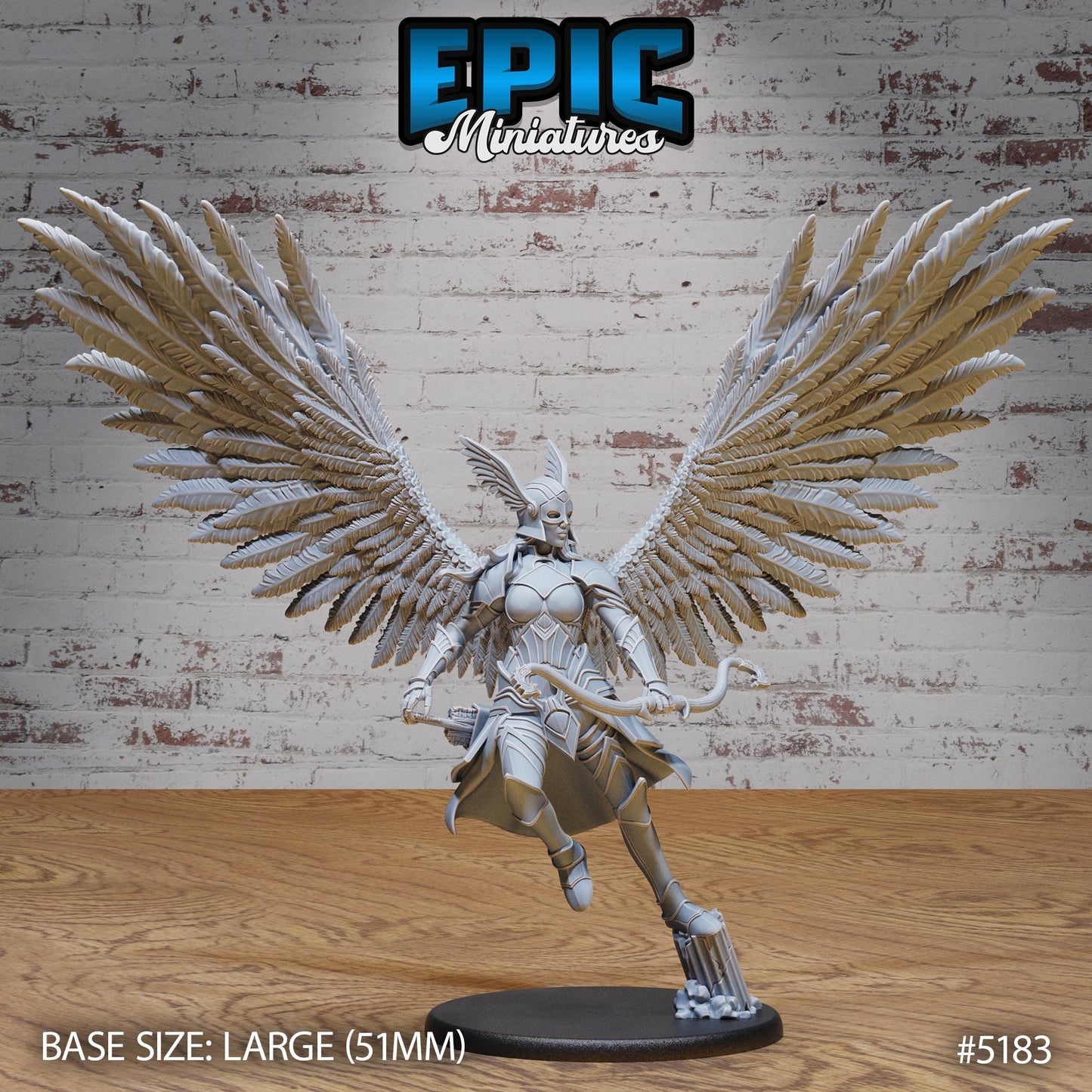 Valkyrie (Large) | Premium DnD Miniatures | High Quality Resin | D&D RPG