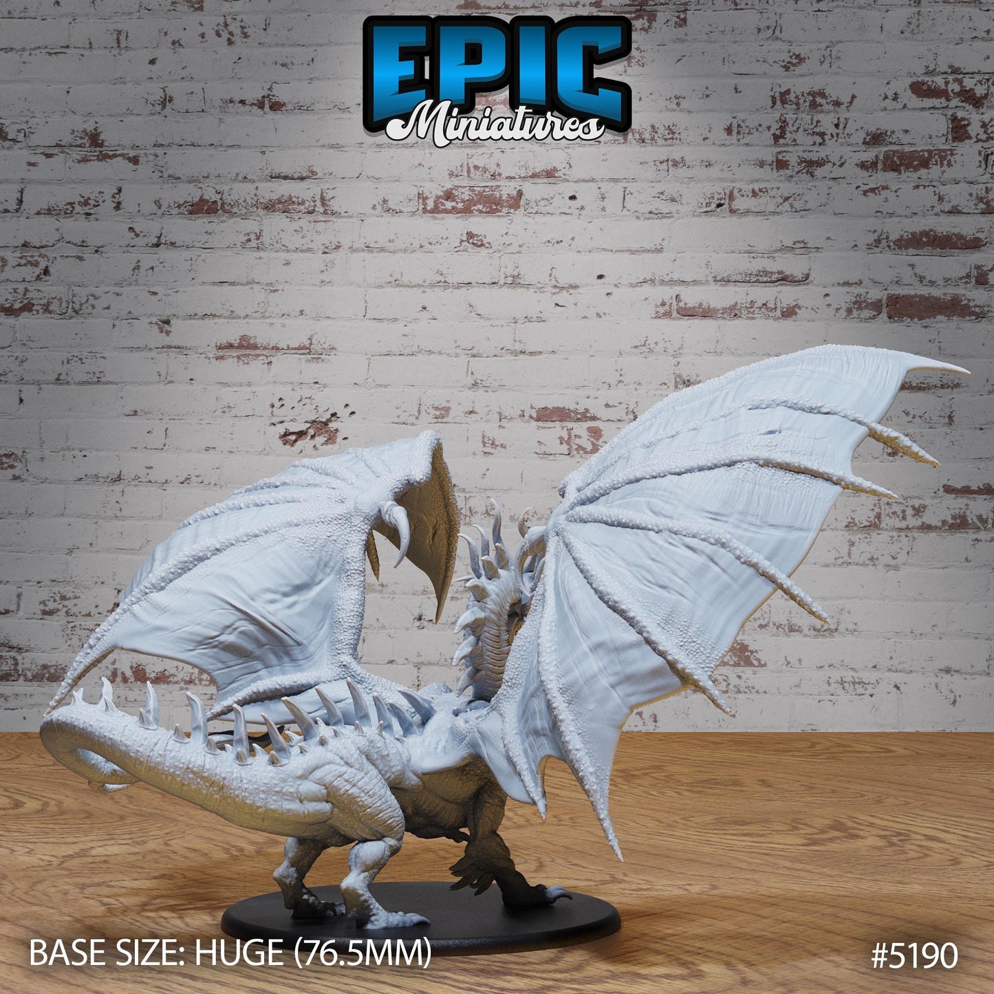 Beowulf Dragon (Huge + Wings) | Premium DnD Miniatures | High Quality Resin | D&D RPG