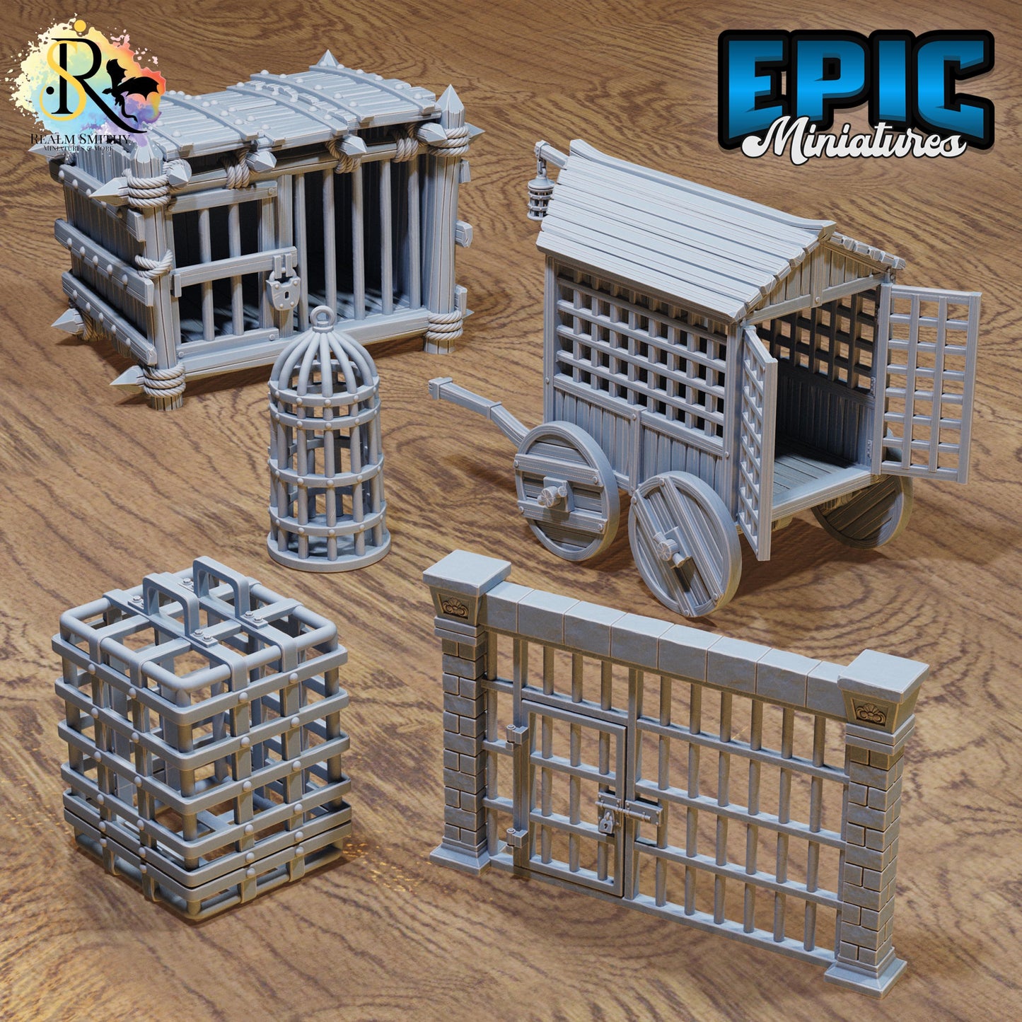 Prison Cages | Premium DnD Miniatures | High Quality Resin | D&D RPG