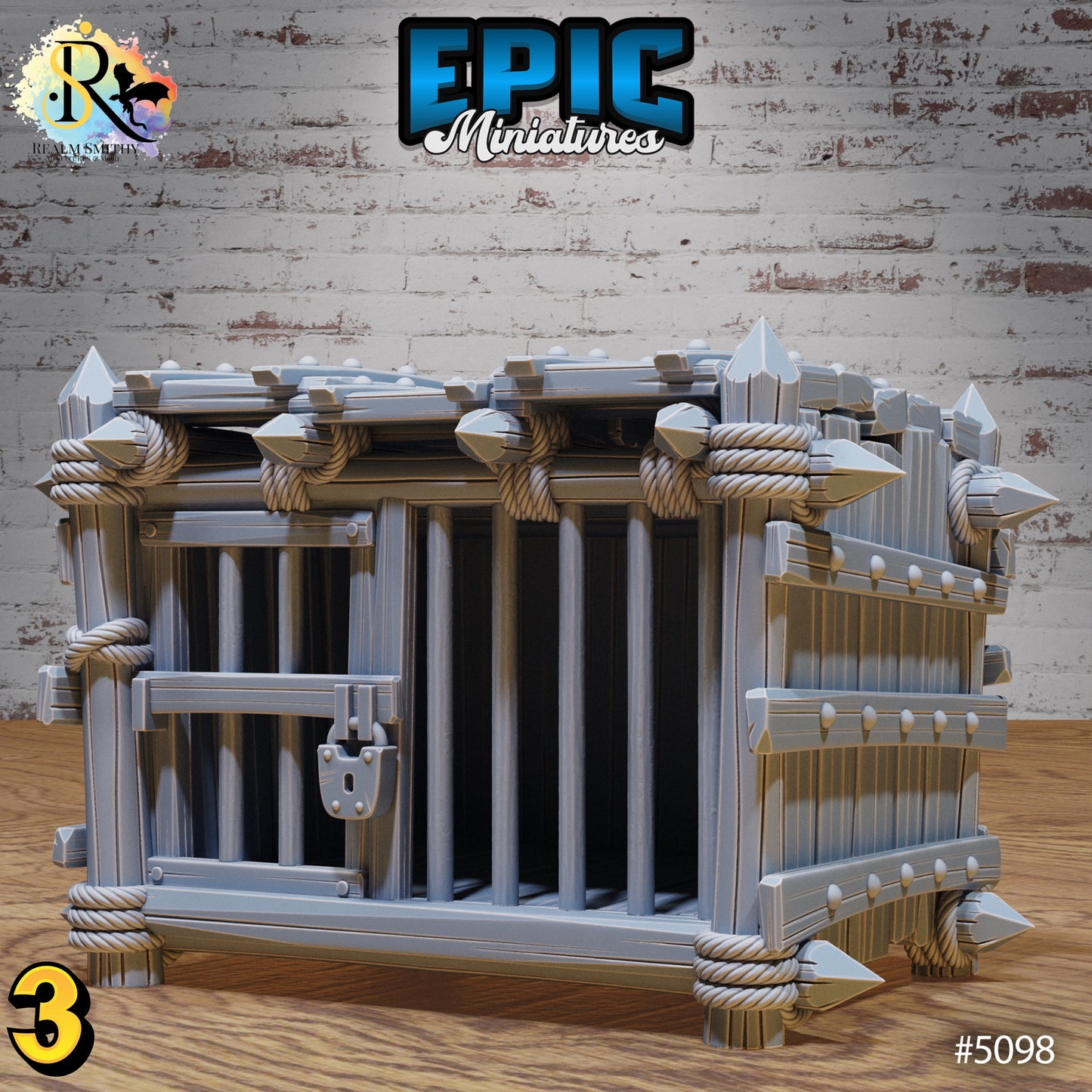 Prison Cages | Premium DnD Miniatures | High Quality Resin | D&D RPG