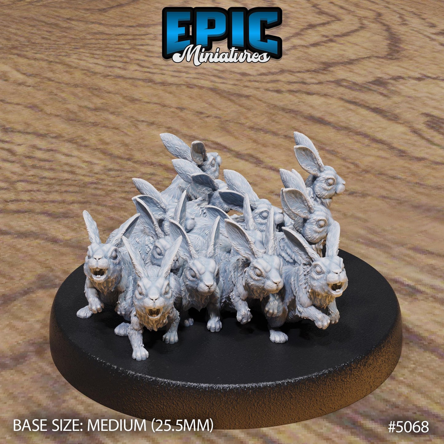 Rabbit Swarms | Premium DnD Miniatures | High Quality Resin | D&D RPG