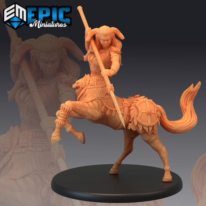 Centaur Female (Large) | Premium DnD Minis High Quality Resin | Fantasy Elf | Satyr, Faun, Horse Woman Forest Guardian Horse Human Hybrid