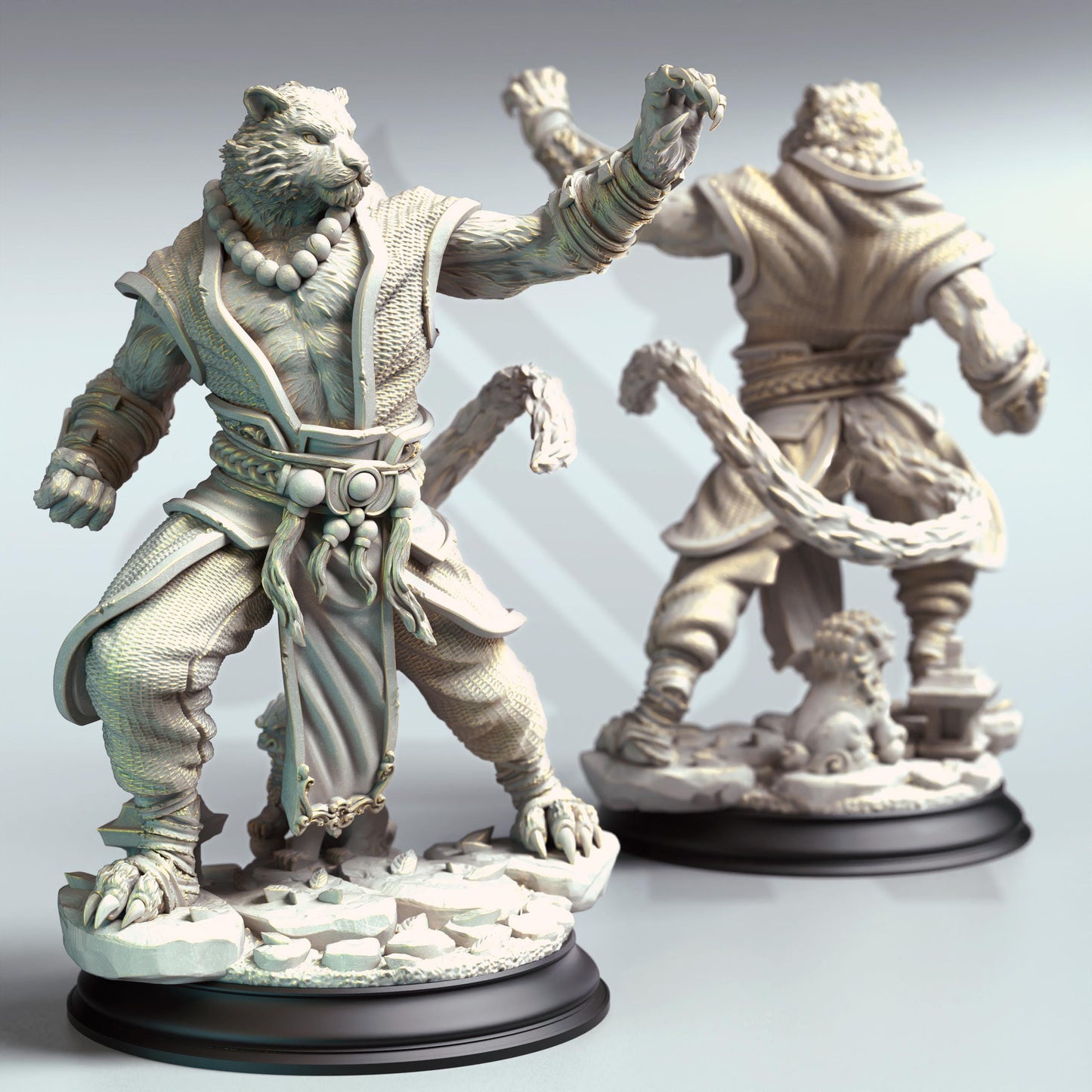 Raiko - Tiger Monk (Medium) | DM Stash | 32mm Scale | Premium DnD Miniature High Quality Resin