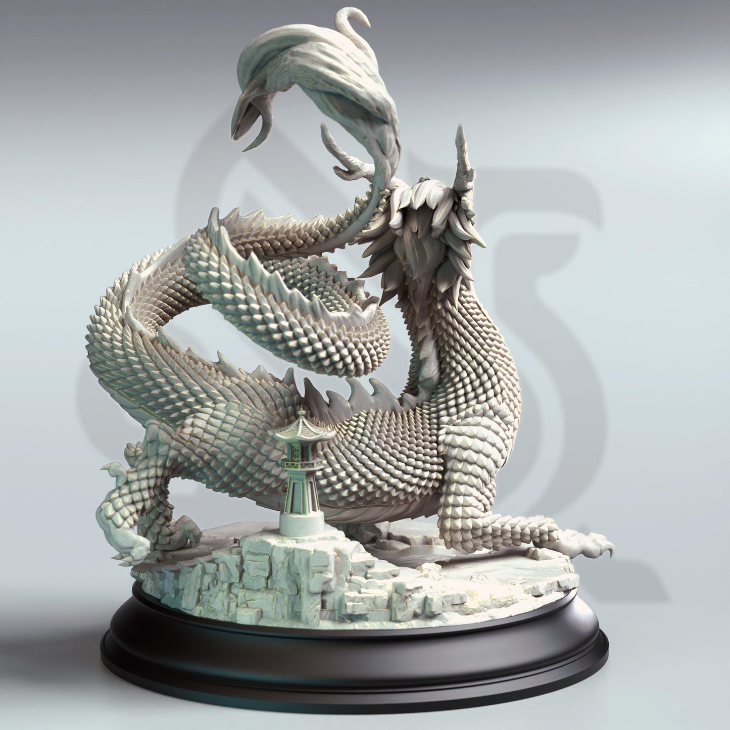 Shinkoryu - Eastern Crimson Dragon (Huge) | DM Stash | 32mm Scale | Premium DnD Miniature High Quality Resin