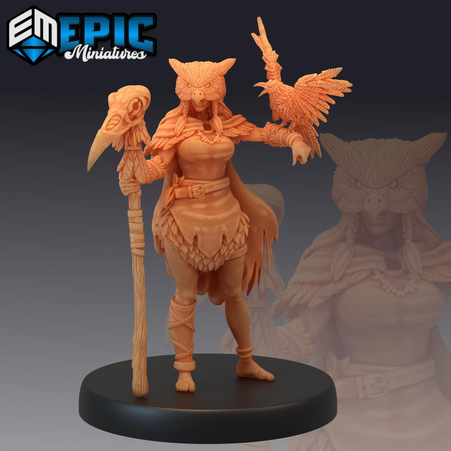 Owlbear Druid (Medium) | #050 - Infested Woodlands | EPIC | 28mm