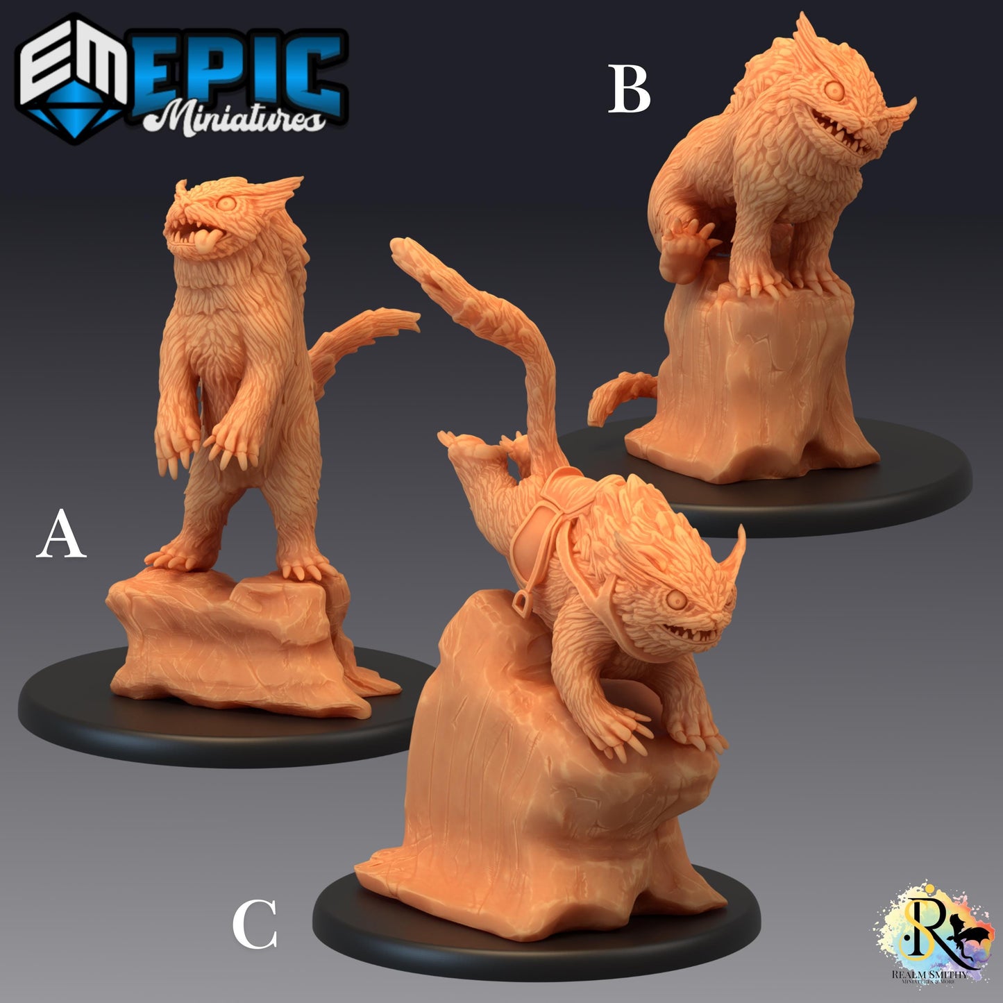 Owl Cat (Large) | #050 - Infested Woodlands | EPIC | 28mm