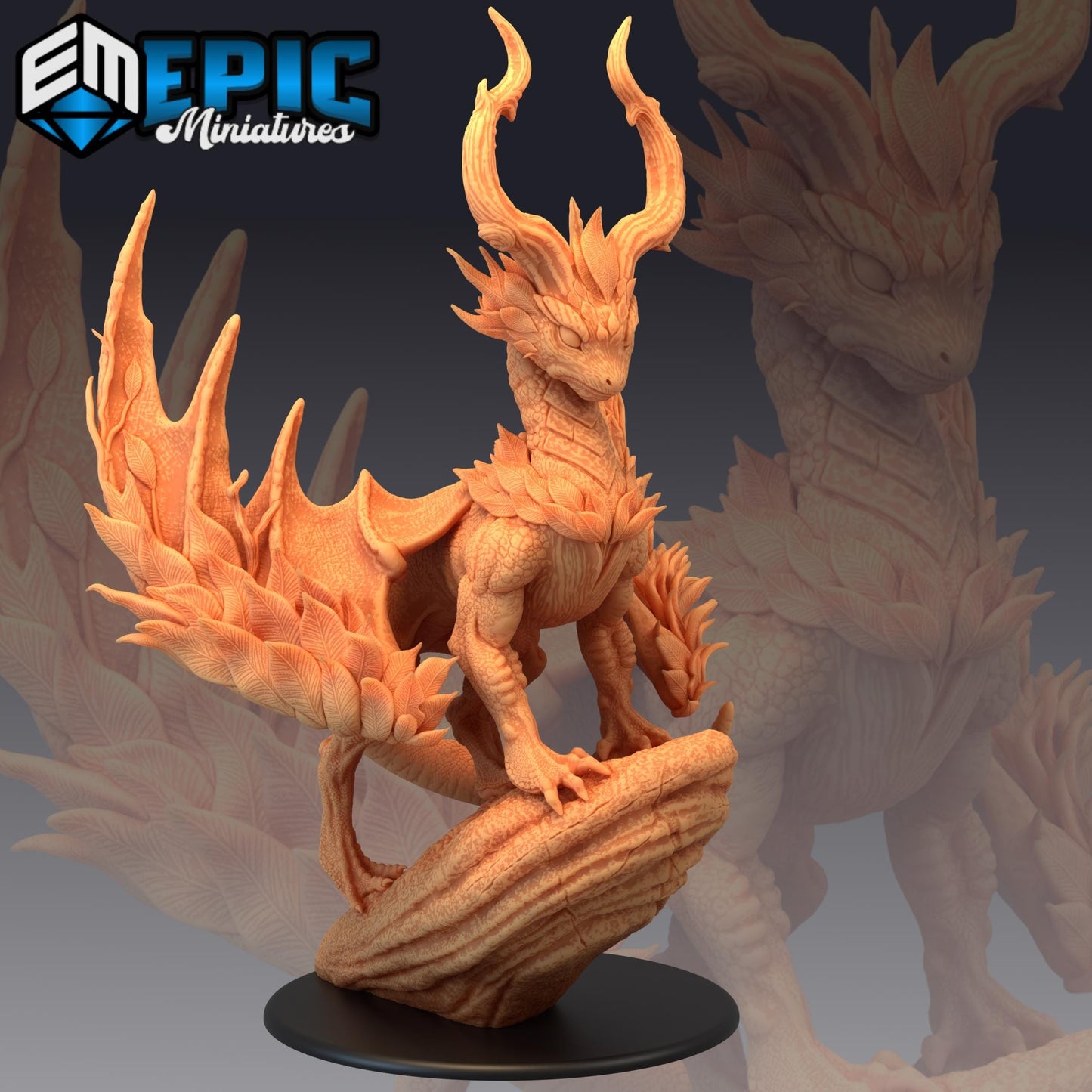 Guardian Leaf Dragon (Gargantuan) | #047 - Deadly Sins | EPIC | 28mm