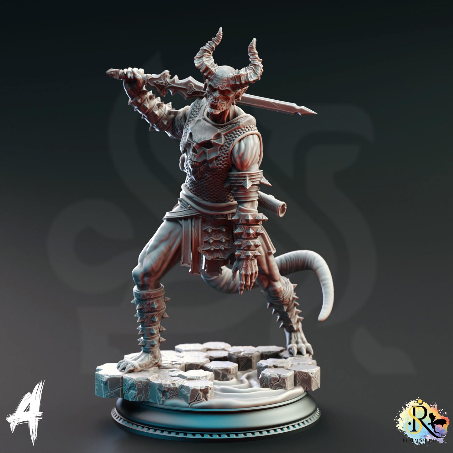 Demons of the Abyss - Nosmeni Warriors (Medium) | DM Stash | 32mm Scale | Devils & Divine Pack