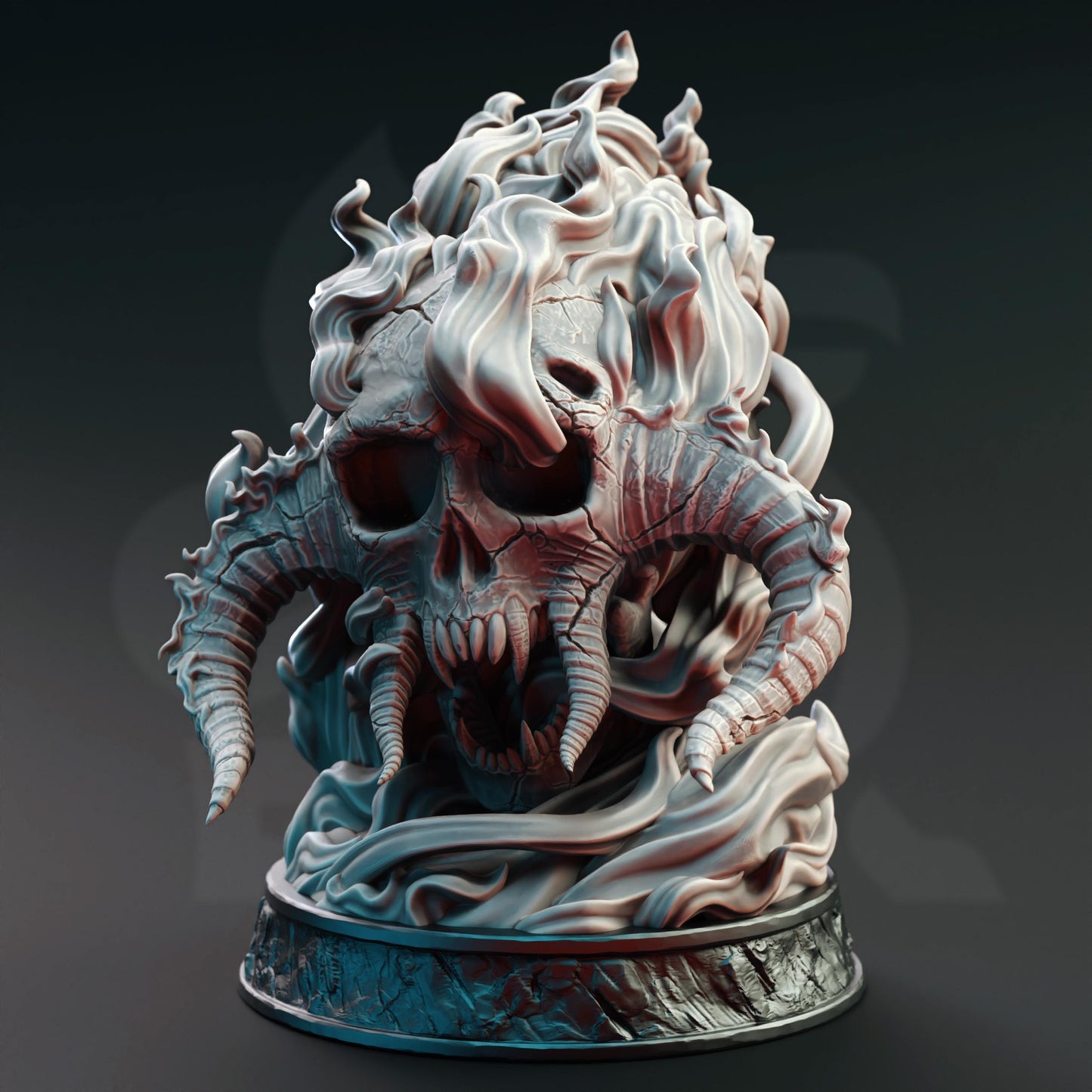 Giant Infernal Skull (Huge) | DM Stash | 32mm Scale | Devils & Divine Pack