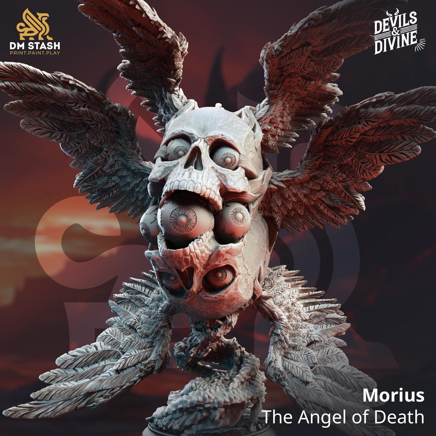 Morius - The Angel of Death (Huge) | DM Stash | 32mm Scale | Devils & Divine Pack