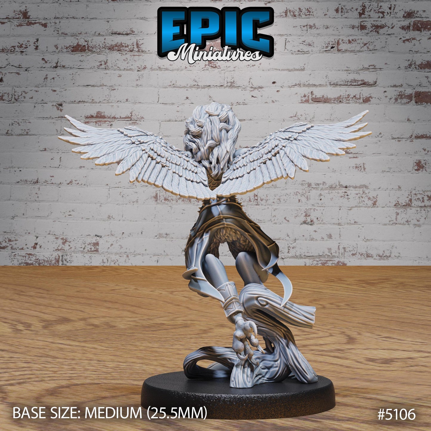 Captured Harpy (Medium) | Premium DnD Miniatures | High Quality Resin | D&D RPG