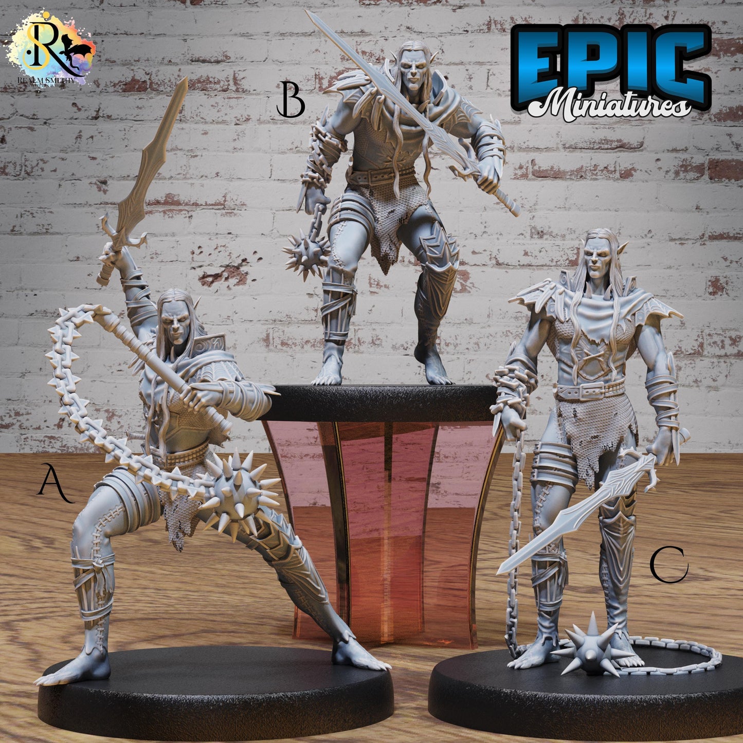 Half-Drow Slave Master (Medium) | Premium DnD Miniatures | High Quality Resin | D&D RPG