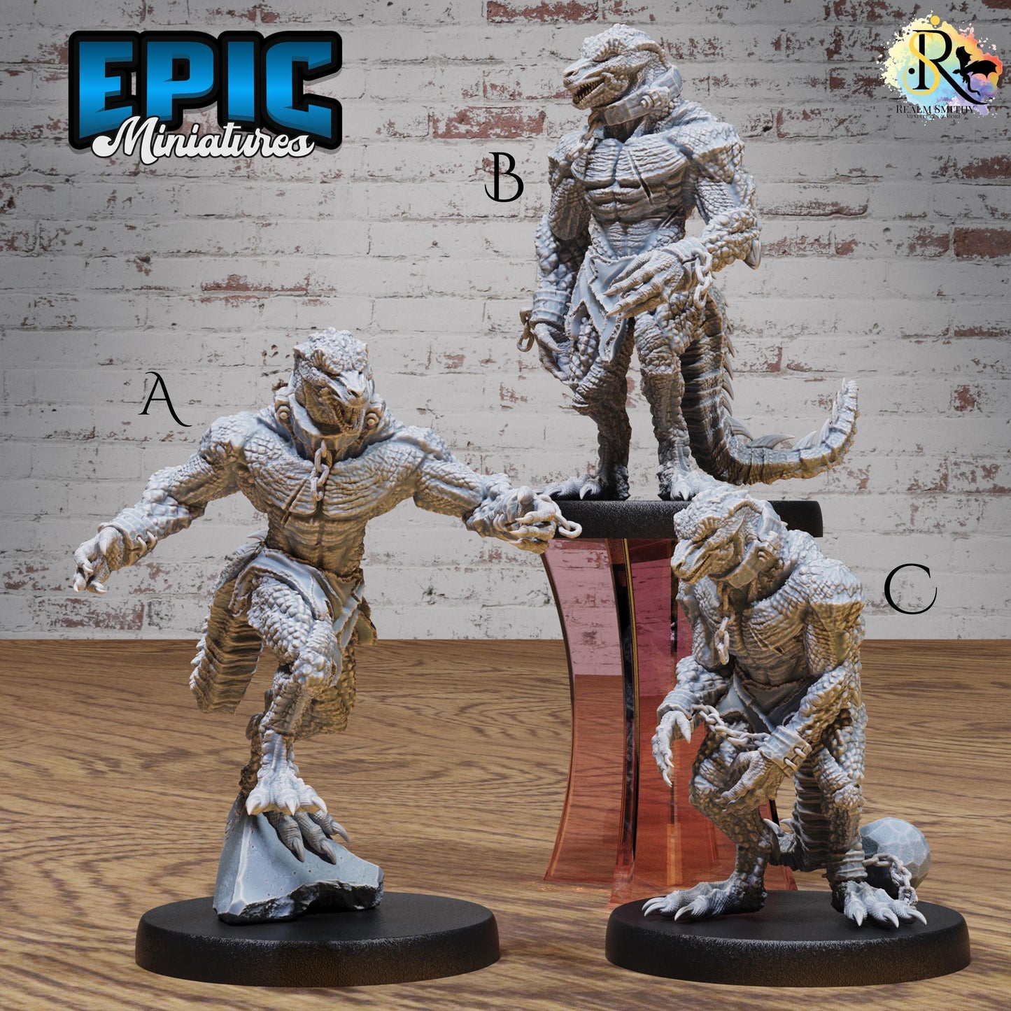 Lizardfolk Slave (Medium)| Premium DnD Miniatures | High Quality Resin | D&D RPG