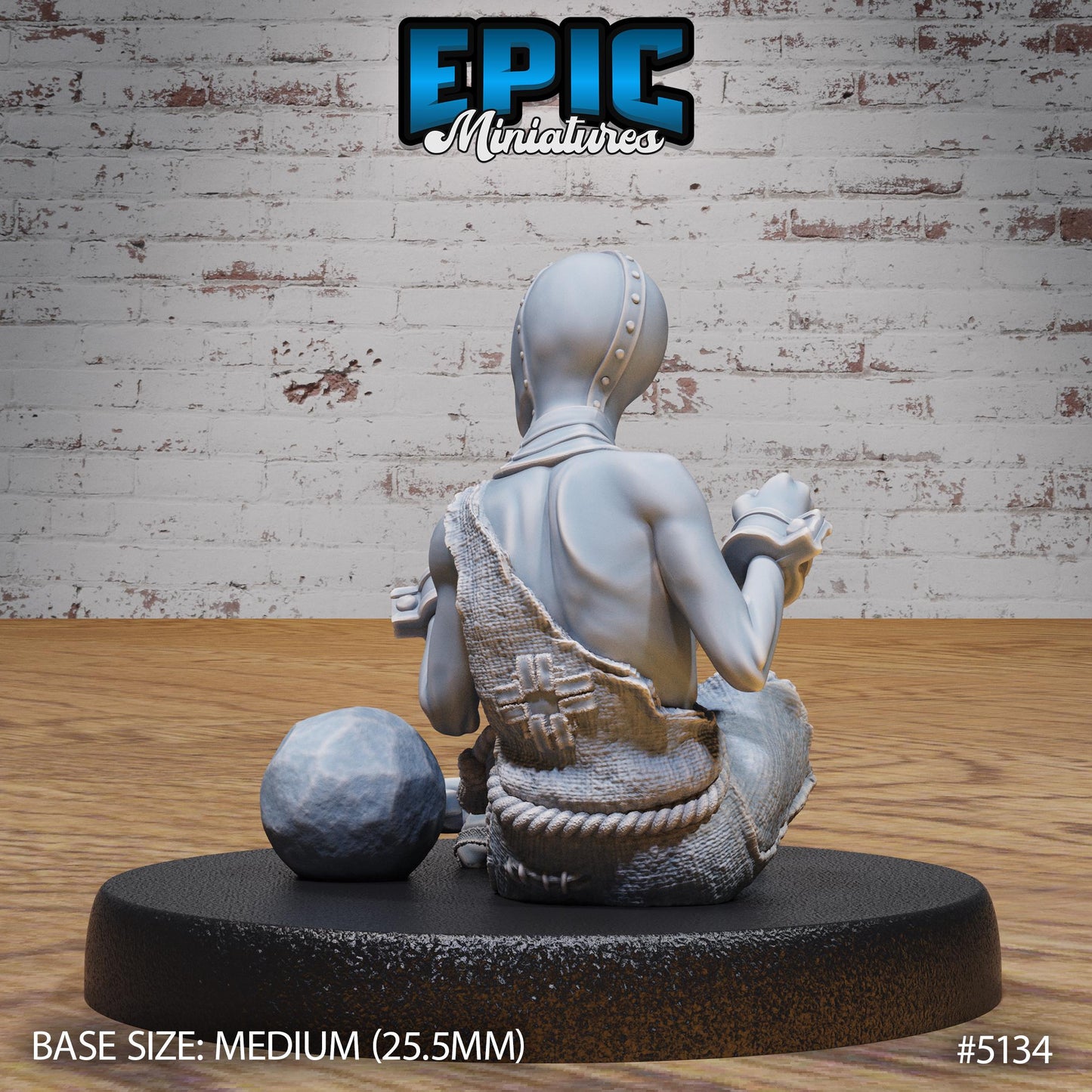 Old Prisoner v2 (Medium)| Premium DnD Miniatures | High Quality Resin | D&D RPG