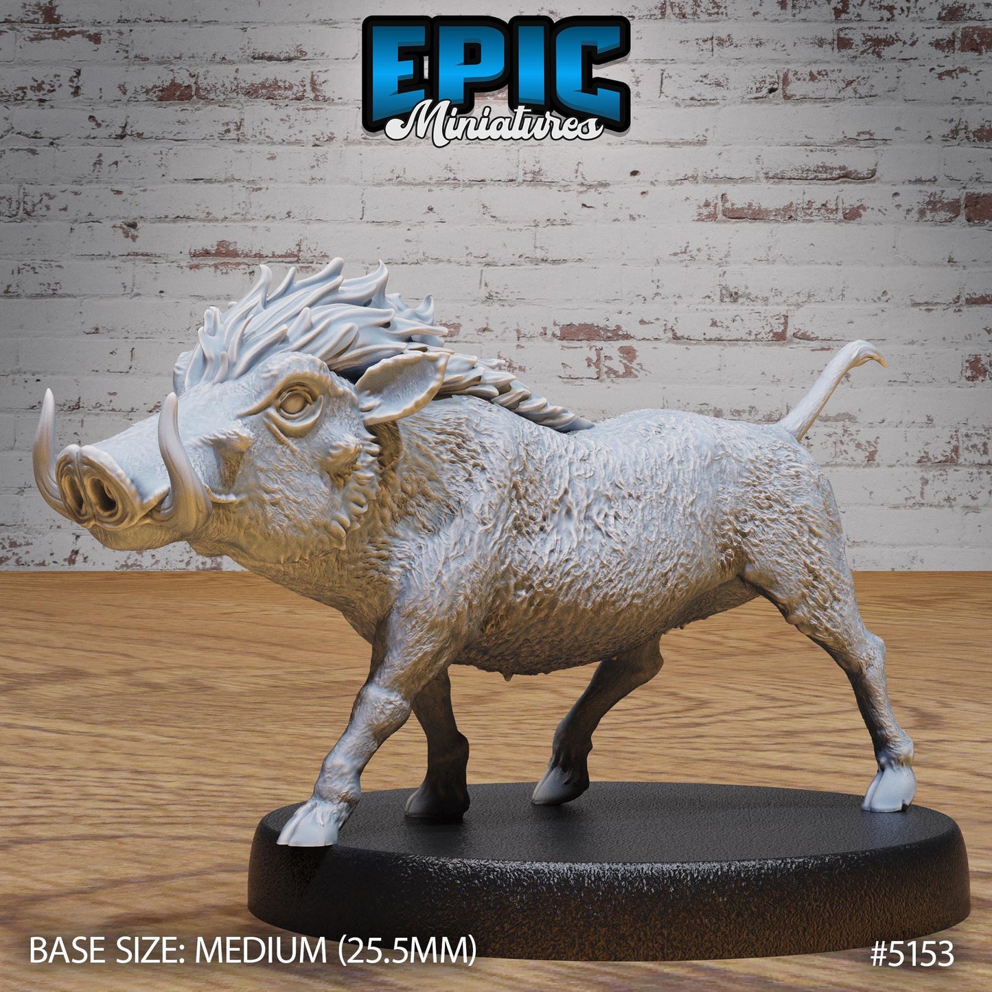 Warthog (Medium) | Premium DnD Miniatures | High Quality Resin | D&D RPG