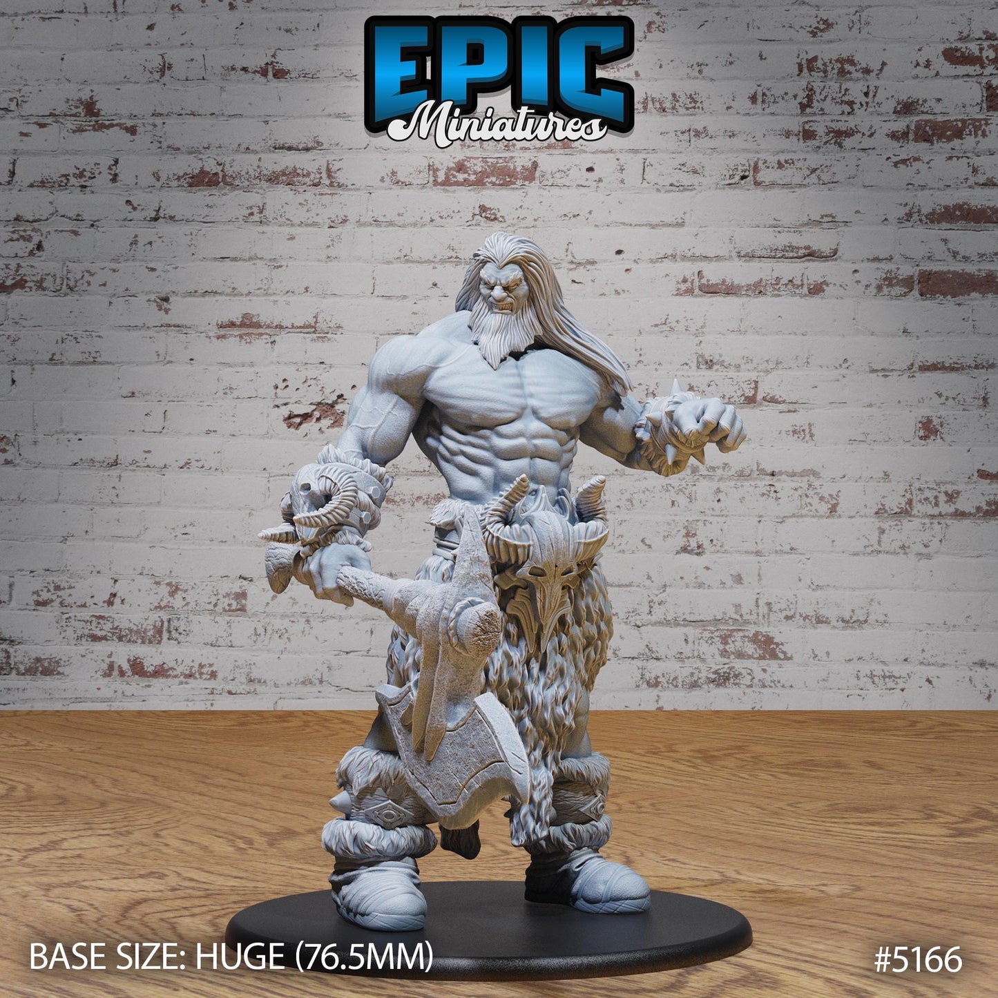 Jotun Frost Giant (Huge) | Premium DnD Miniatures | High Quality Resin | D&D RPG