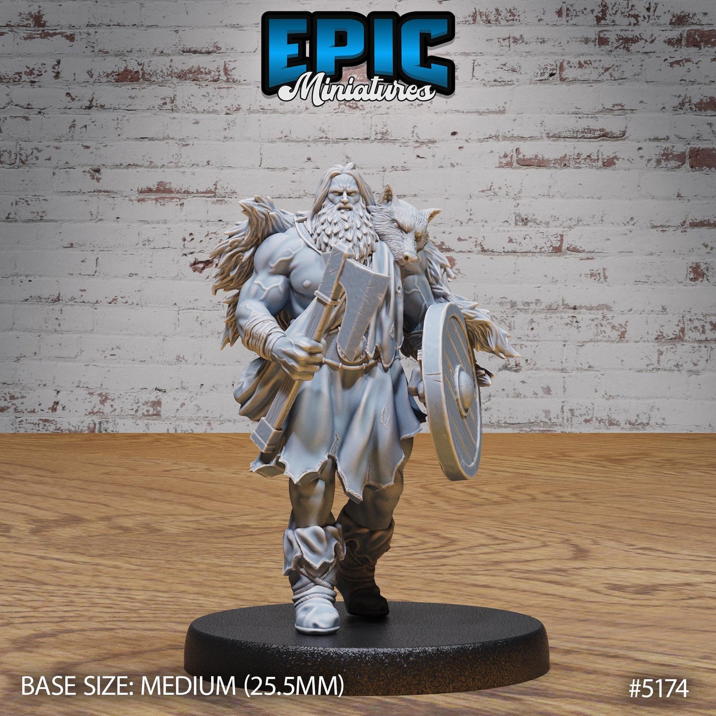 Berserker Viking (Medium) | Premium DnD Miniatures | High Quality Resin | D&D RPG
