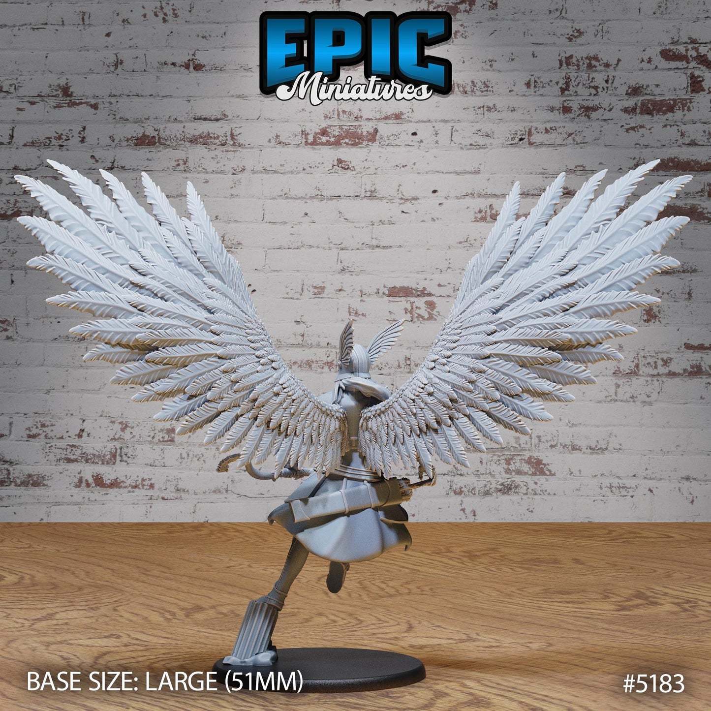 Valkyrie (Large) | Premium DnD Miniatures | High Quality Resin | D&D RPG