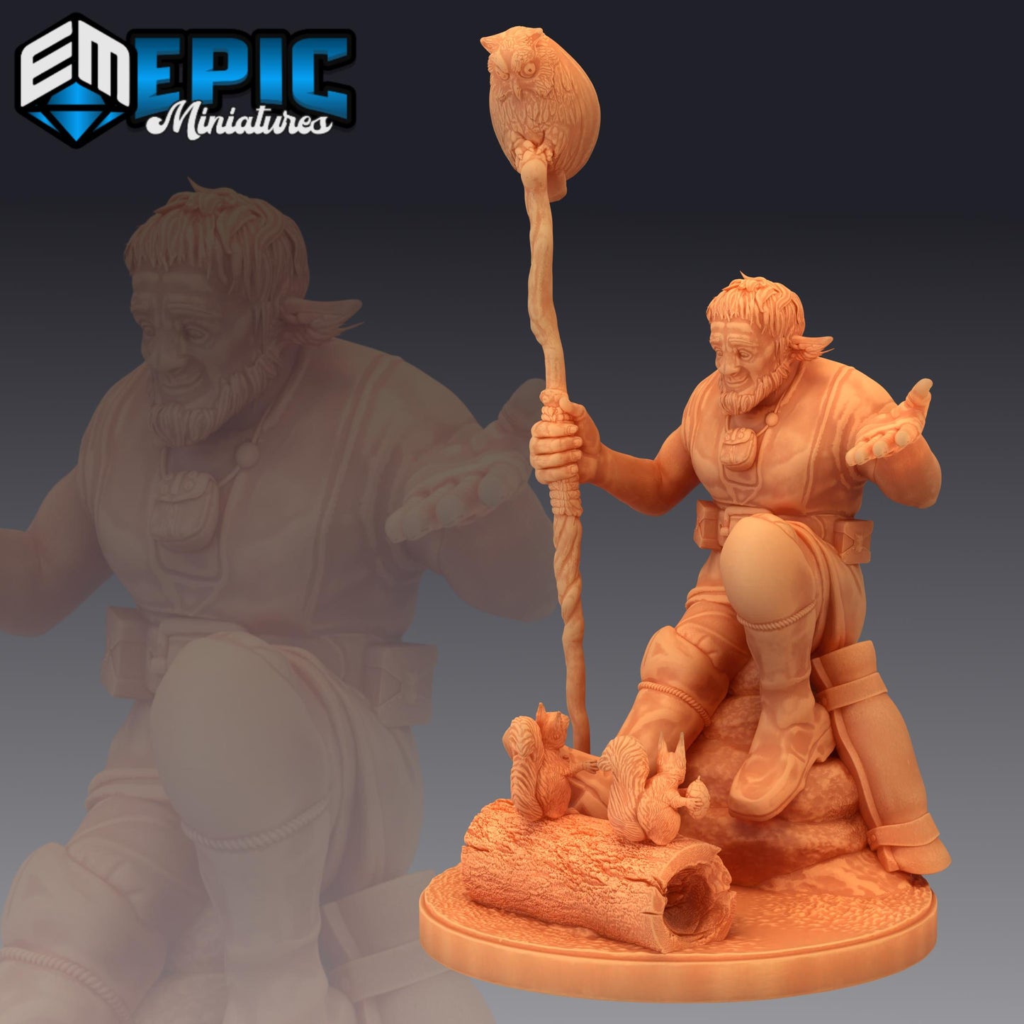 Firbolg Druid (Medium) | #050 - Infested Woodlands | EPIC | 28mm