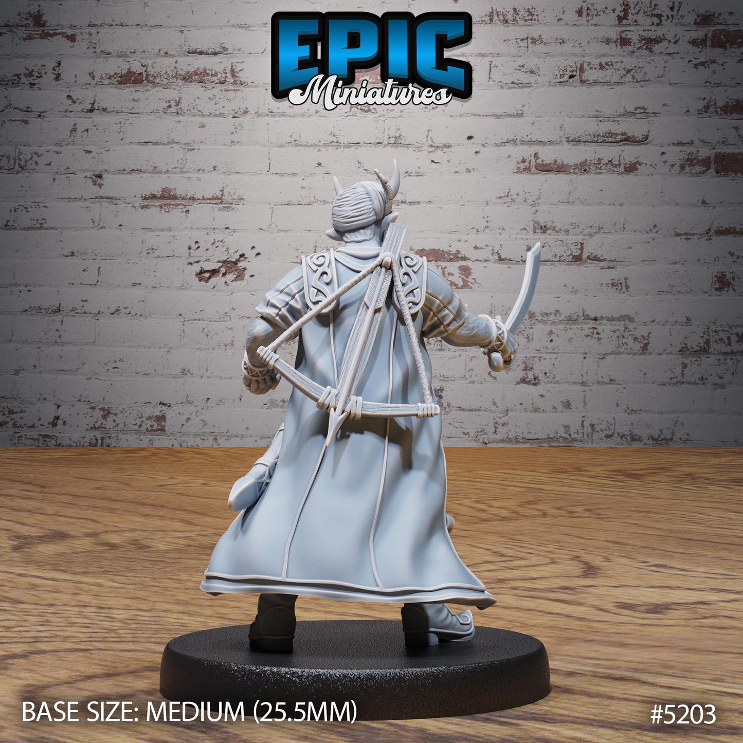 Tiefling Merchant (Medium) | #118 - Oriental Fortress - EPIC | NPC, Citizen, Bow, Shopkeeper, Trader, Vendor, Sword, Furs