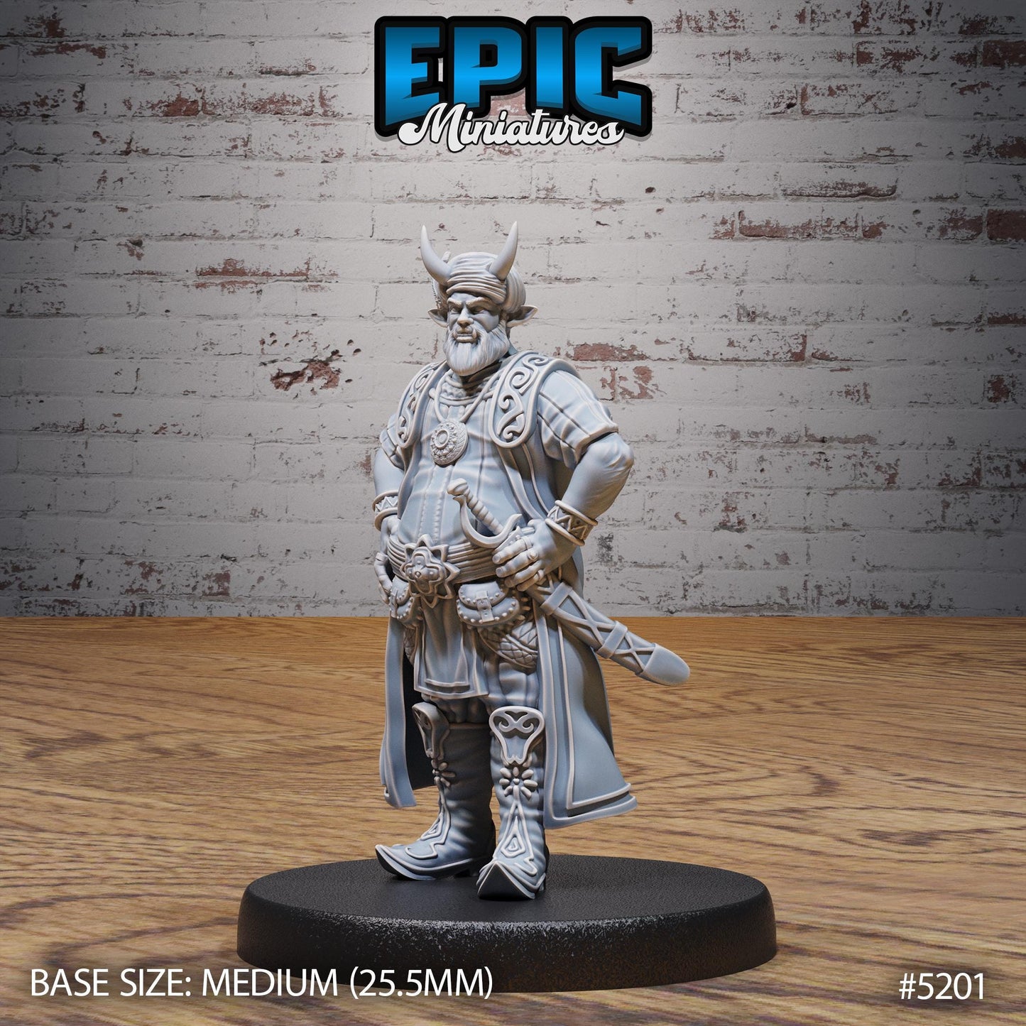 Tiefling Merchant (Medium) | #118 - Oriental Fortress - EPIC | NPC, Citizen, Bow, Shopkeeper, Trader, Vendor, Sword, Furs