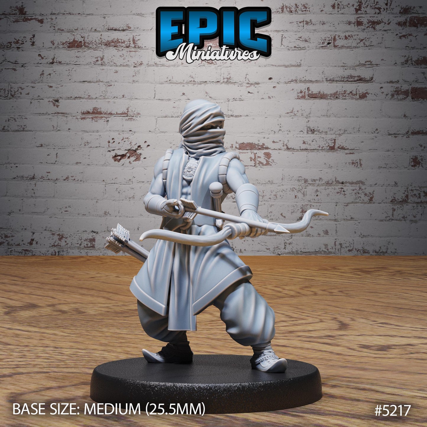 Oriental Army A (Medium) |Premium DnD Minis High Quality Resin Miniature| Soldier, Guard Merchant, Arabian Desert, Middle East, Scroll, Male