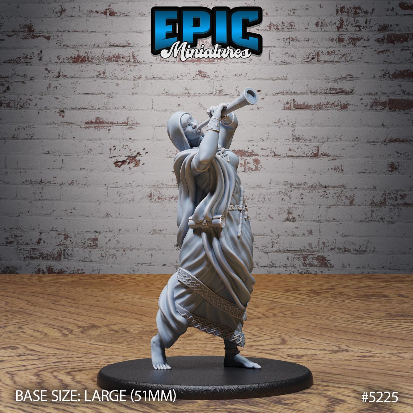 Mystic Mage (Large) | #118 - Oriental Fortress - EPIC | Female, Meditation, Buddha, Magic, Genie, Staff, Trumpet, Flute
