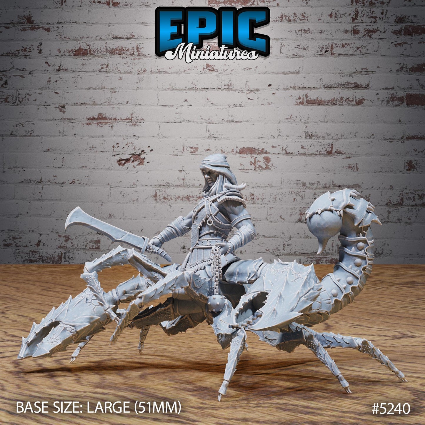 Scorpion Centaur Warrior (Large) | #118 - Oriental Fortress - EPIC | Male, Crab, Spear, Sword, Lobster, Monster, Abomination
