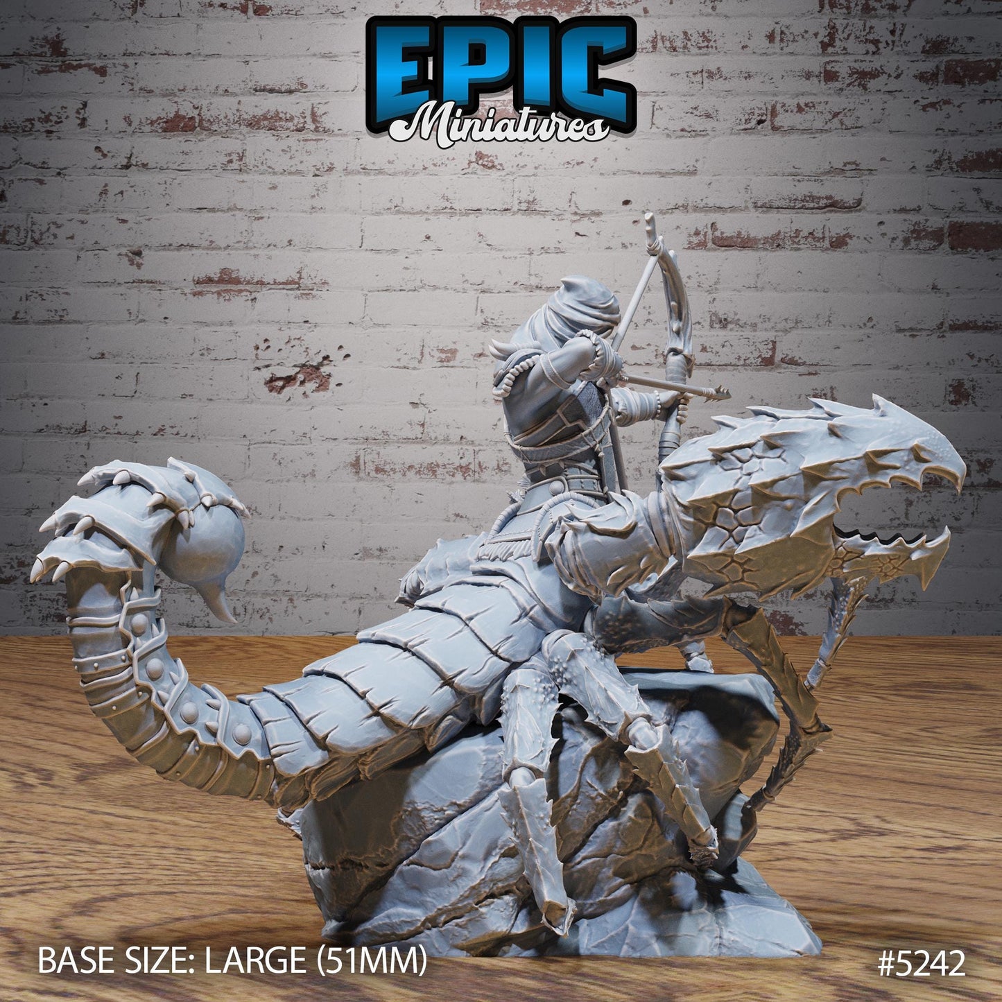 Scorpion Centaur Warrior (Large) | #118 - Oriental Fortress - EPIC | Male, Crab, Spear, Sword, Lobster, Monster, Abomination